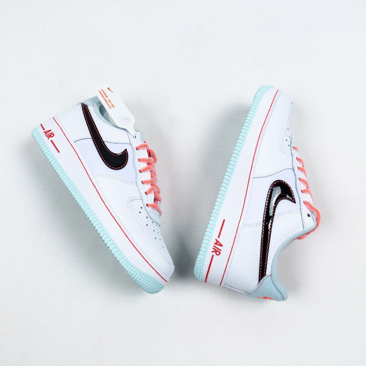 Nike Air Force 1 Low 07 LV8 White Flash Crimson Atomic Pink For Sale