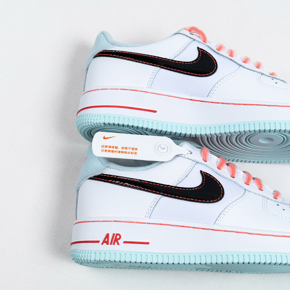 Nike Air Force 1 Low 07 LV8 White Flash Crimson Atomic Pink For Sale