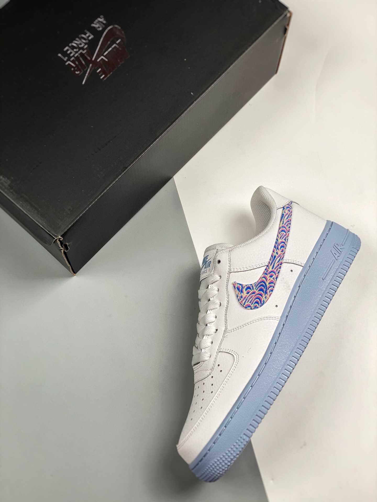 Nike Air Force 1 Low 07 LV8 White Hydrogen Blue For Sale
