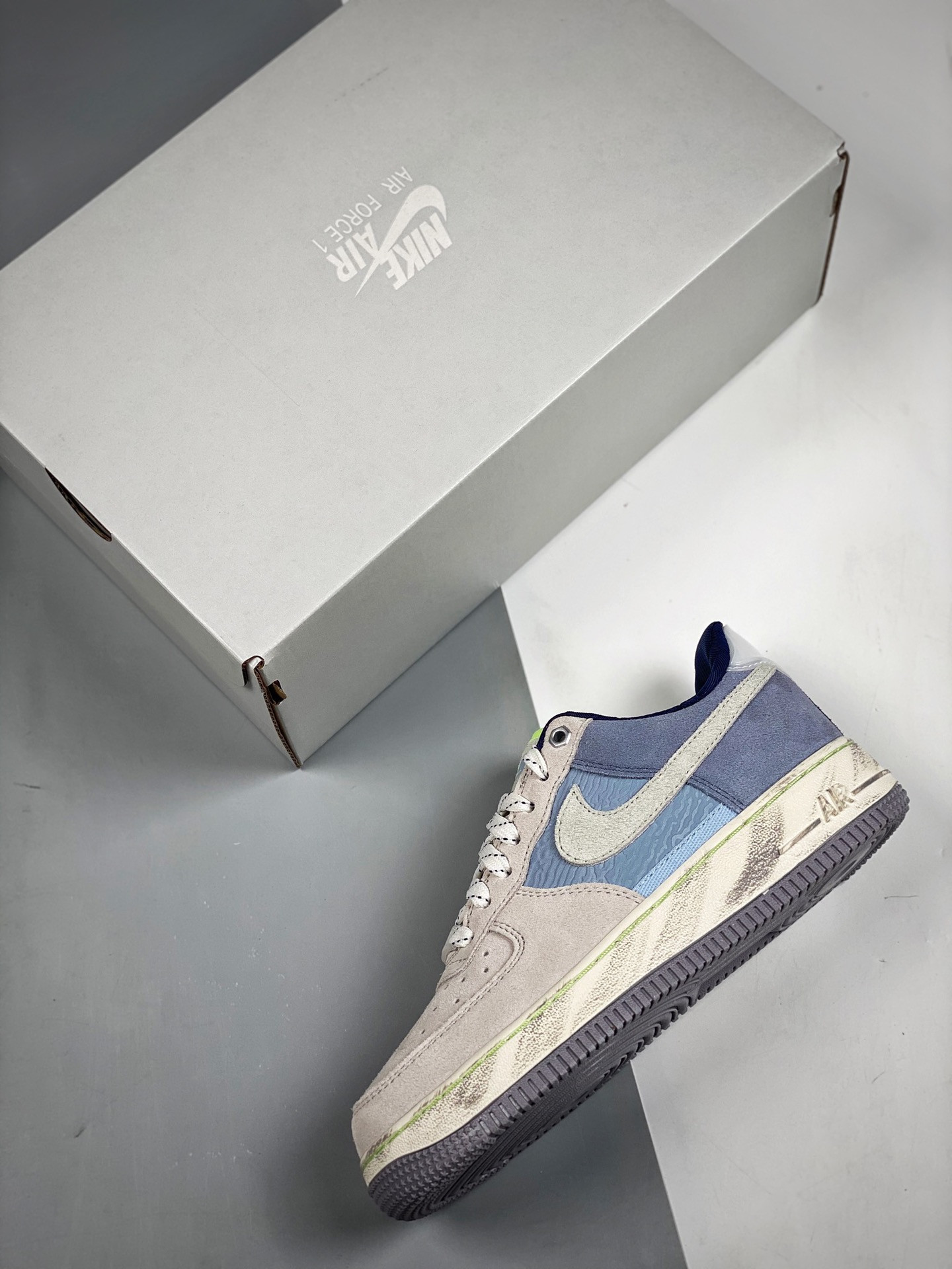 Nike Air Force 1 Low ’07 LX Mountain White/Greystone/Light Blue For Sale