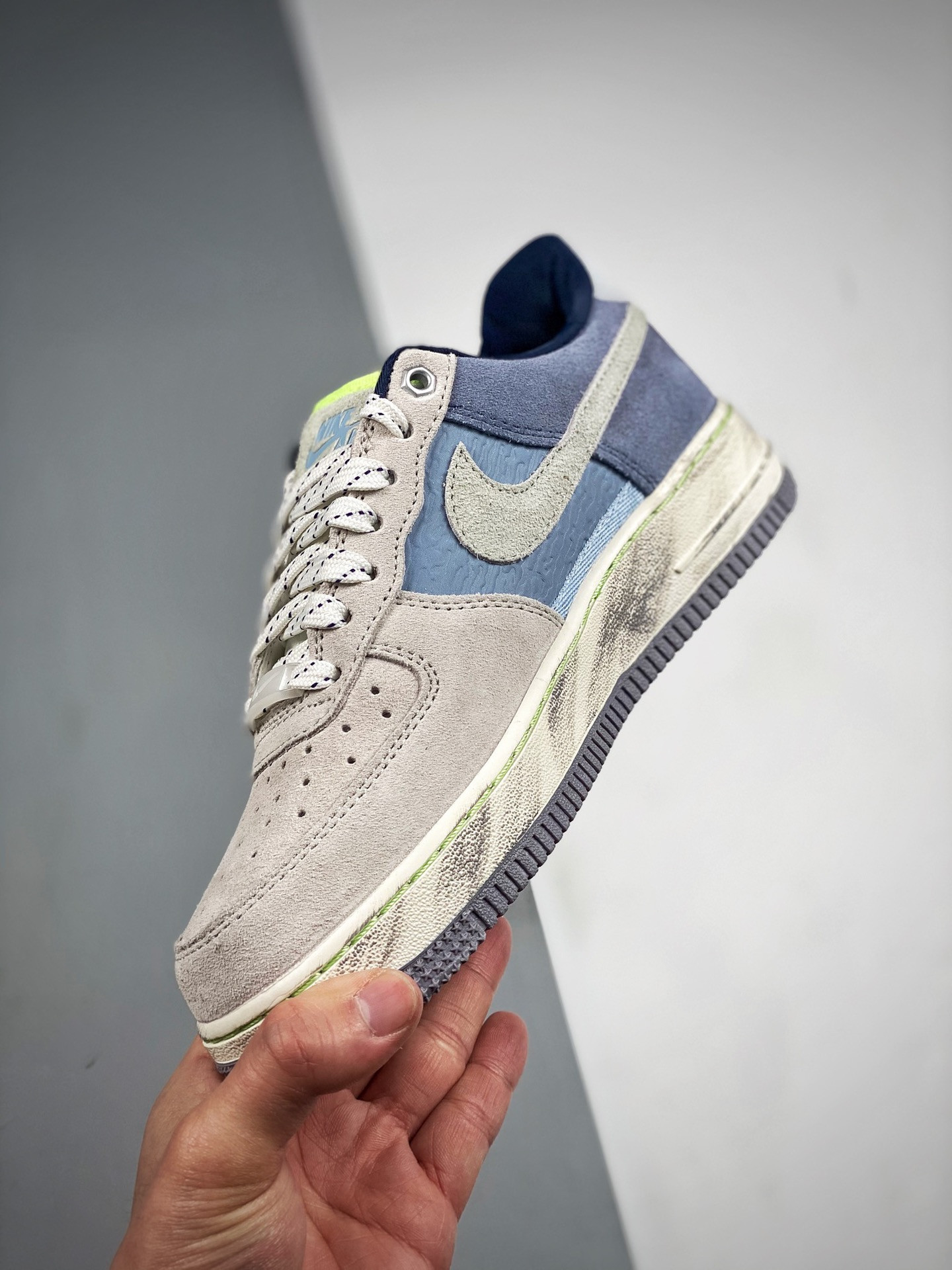 Nike Air Force 1 Low ’07 LX Mountain White/Greystone/Light Blue For Sale