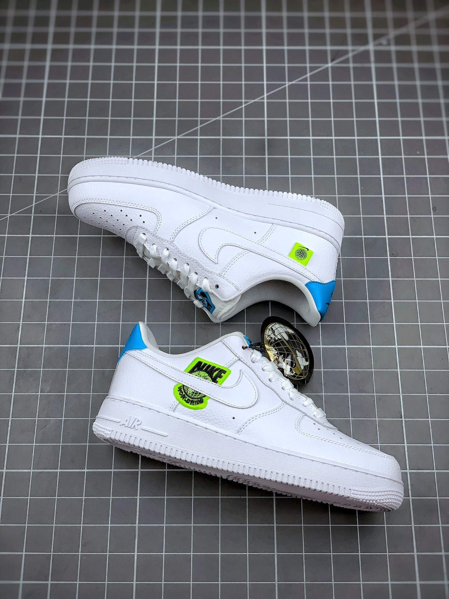 Nike Air Force 1 Low 07 SE ‘Worldwide’ White Volt For Sale