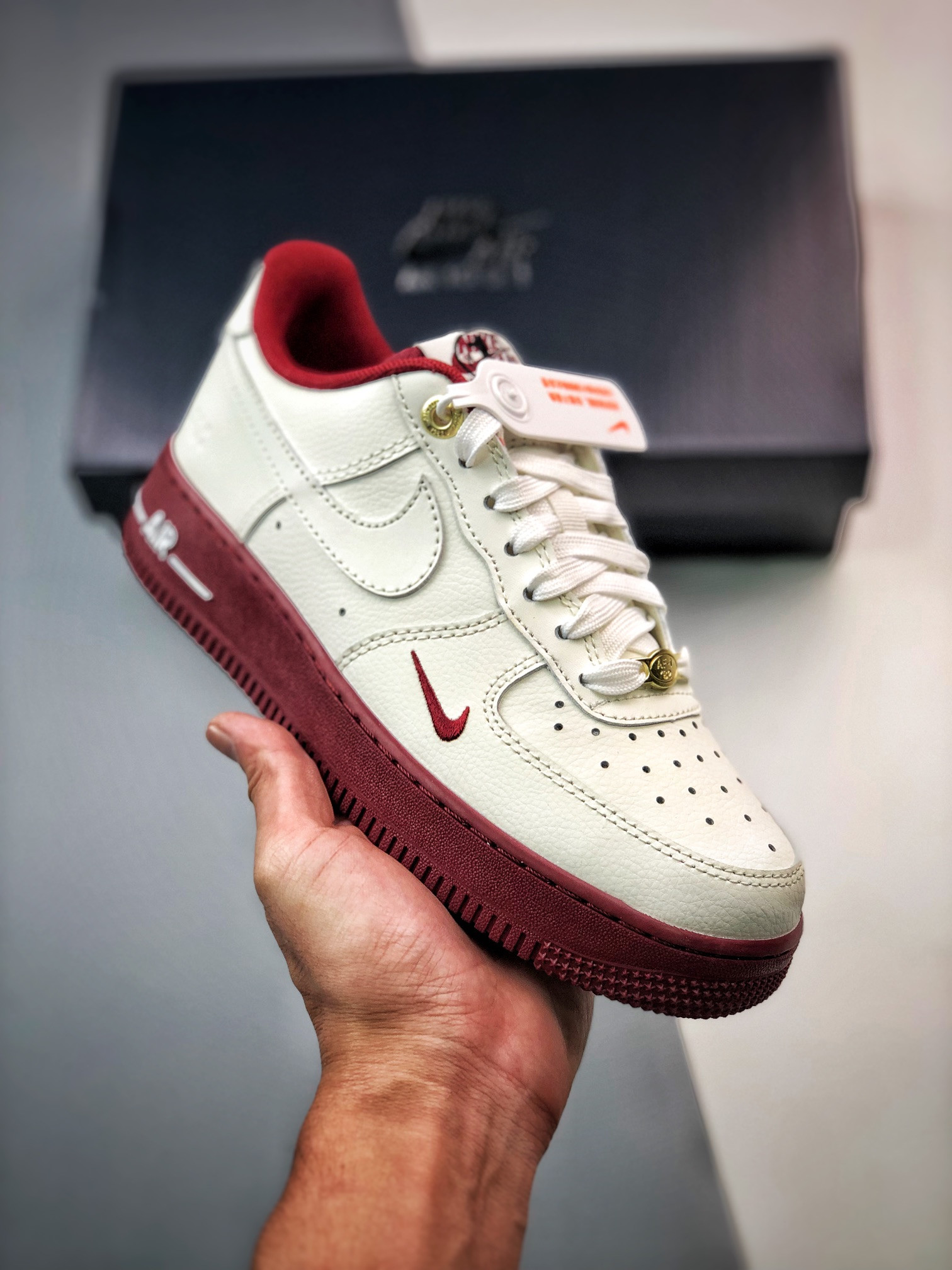 Nike Air Force 1 Low 40th Anniversary Sail/Metallic Gold For Sale