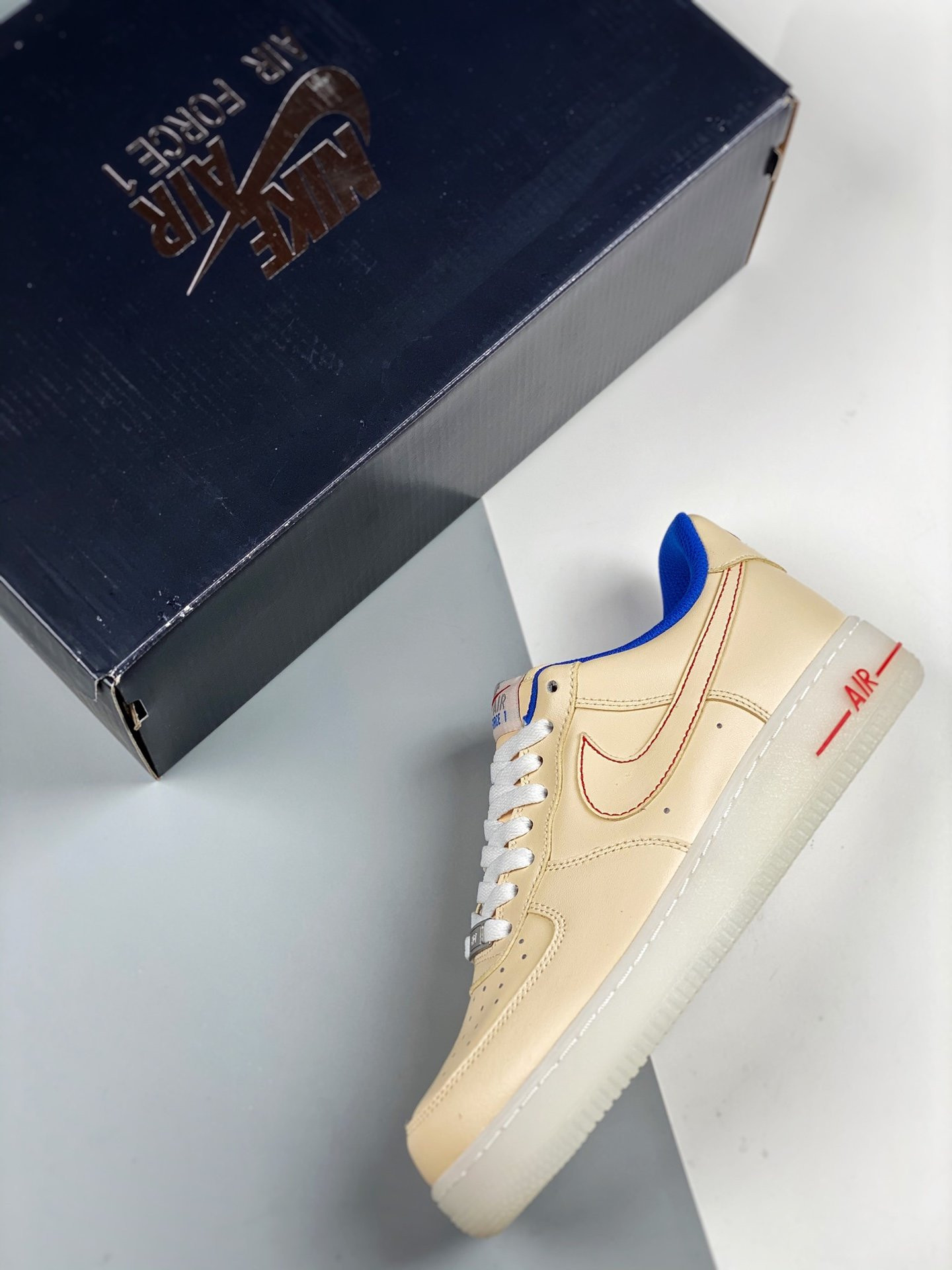 Nike Air Force 1 Low Beige Blue For Sale