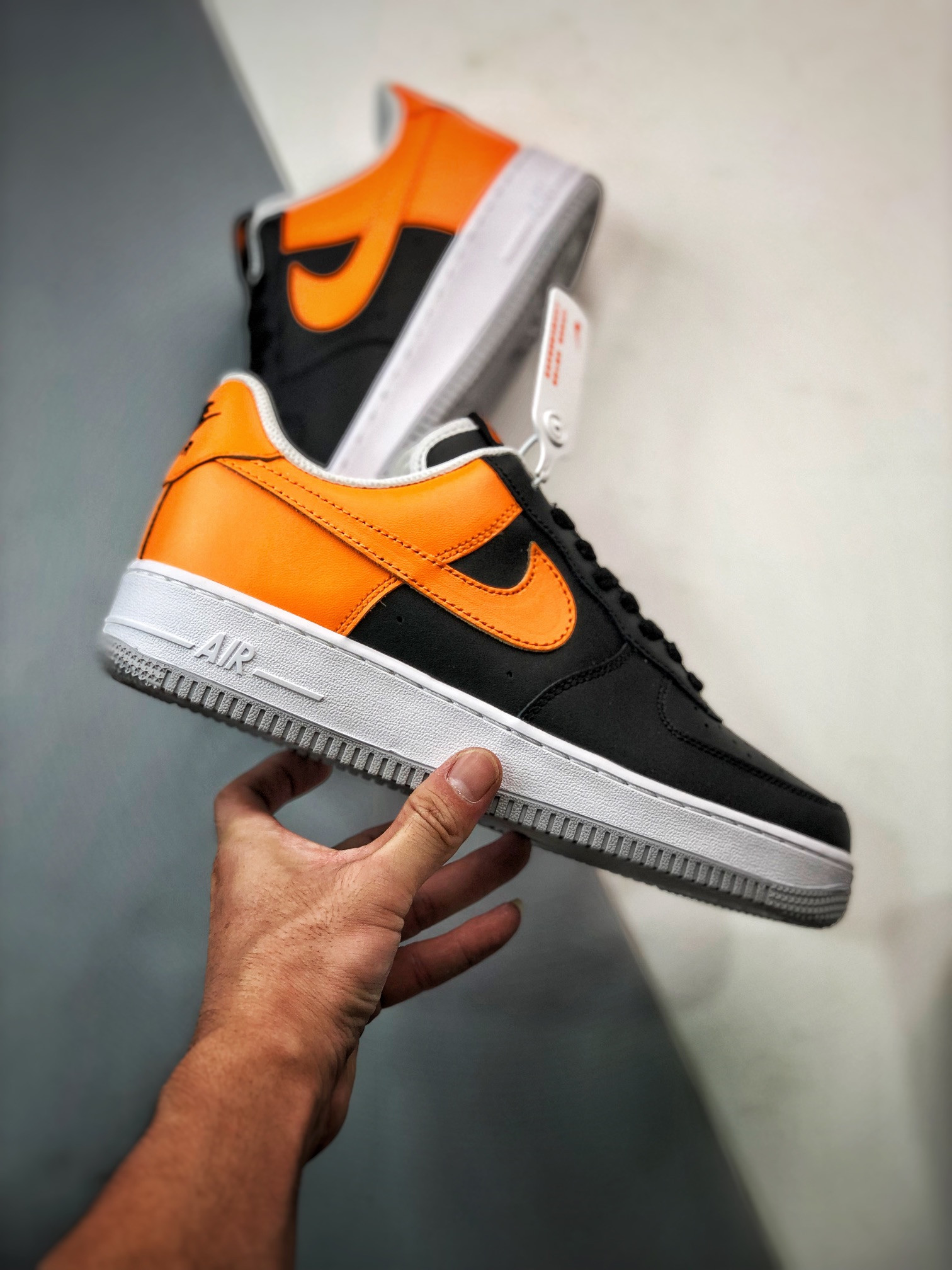 Nike Air Force 1 Low Black Laser Orange For Sale