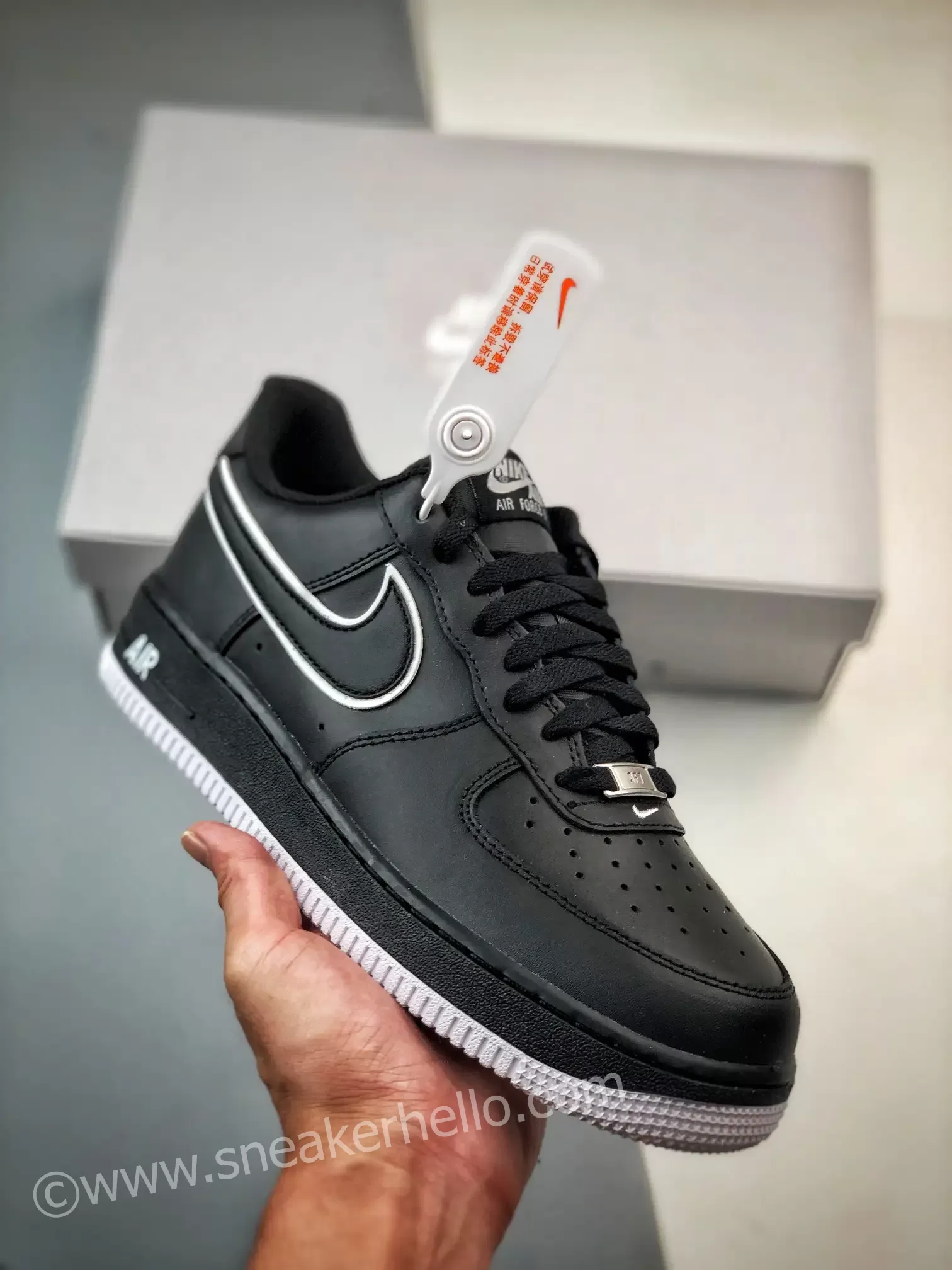 Nike Air Force 1 Low Black White For Sale
