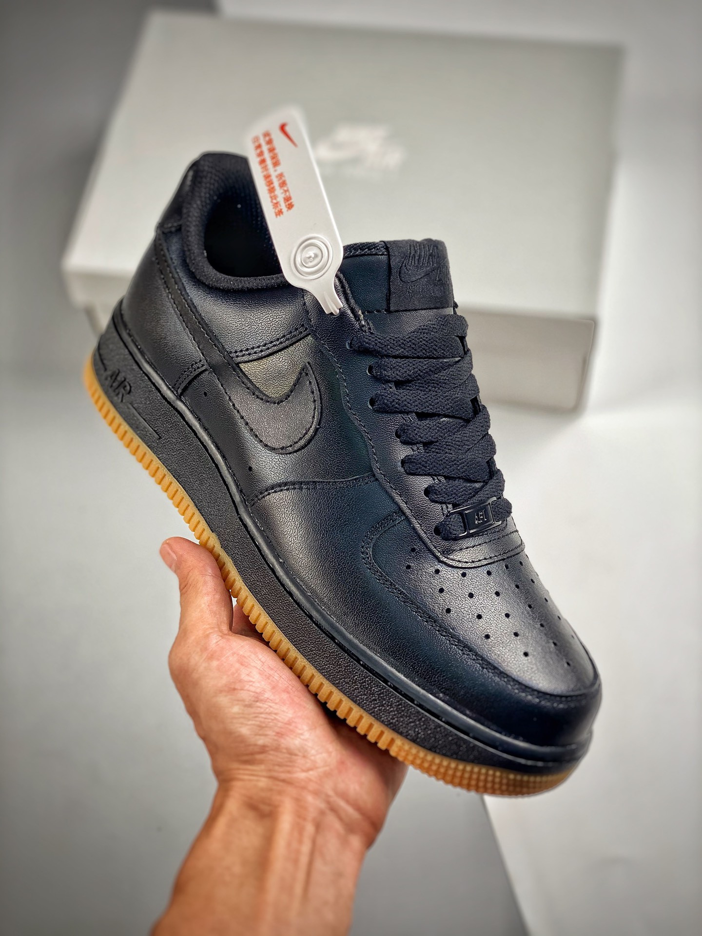 Nike Air Force 1 Low Black/Gum For Sale