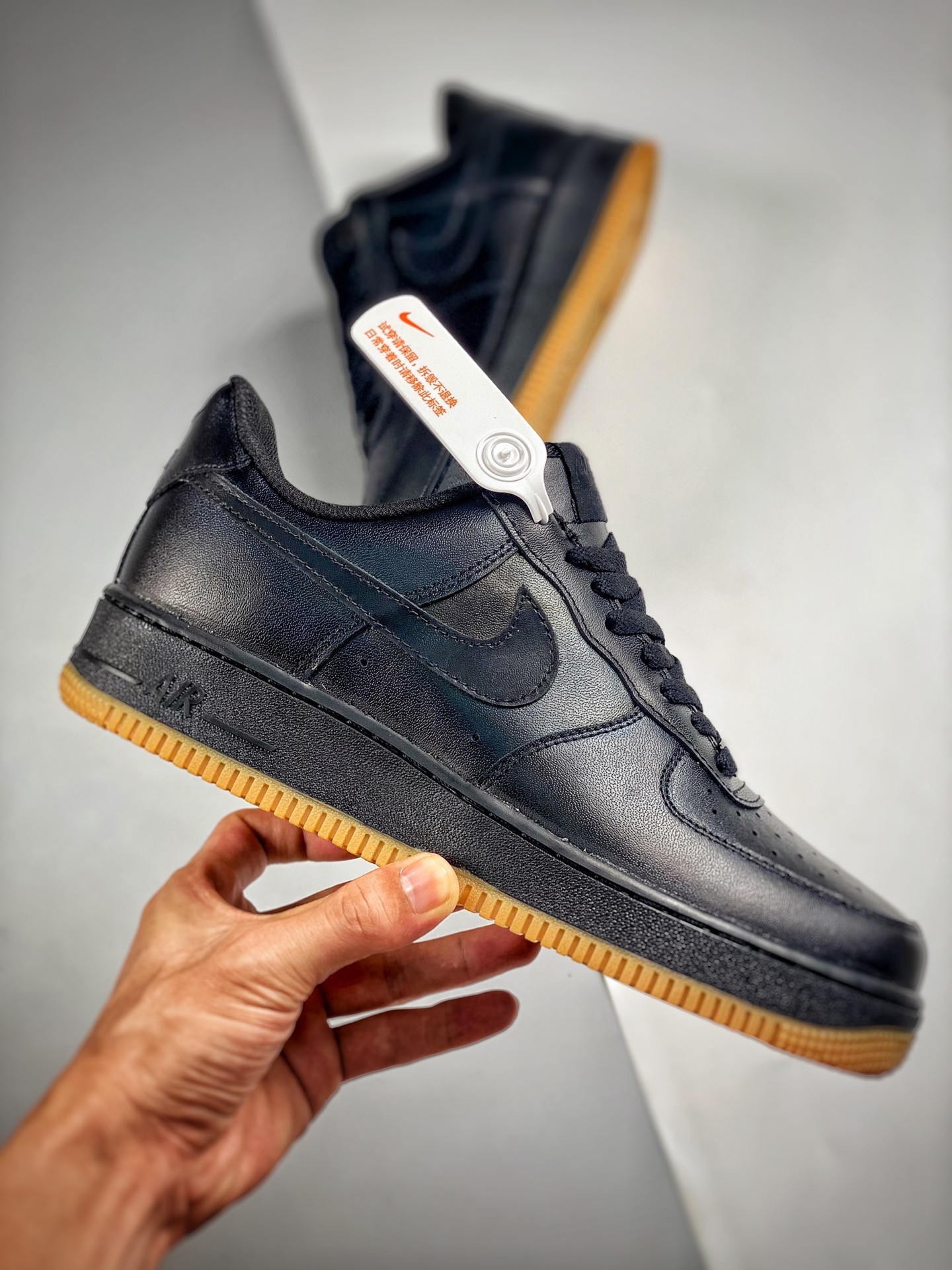 Nike Air Force 1 Low Black/Gum For Sale