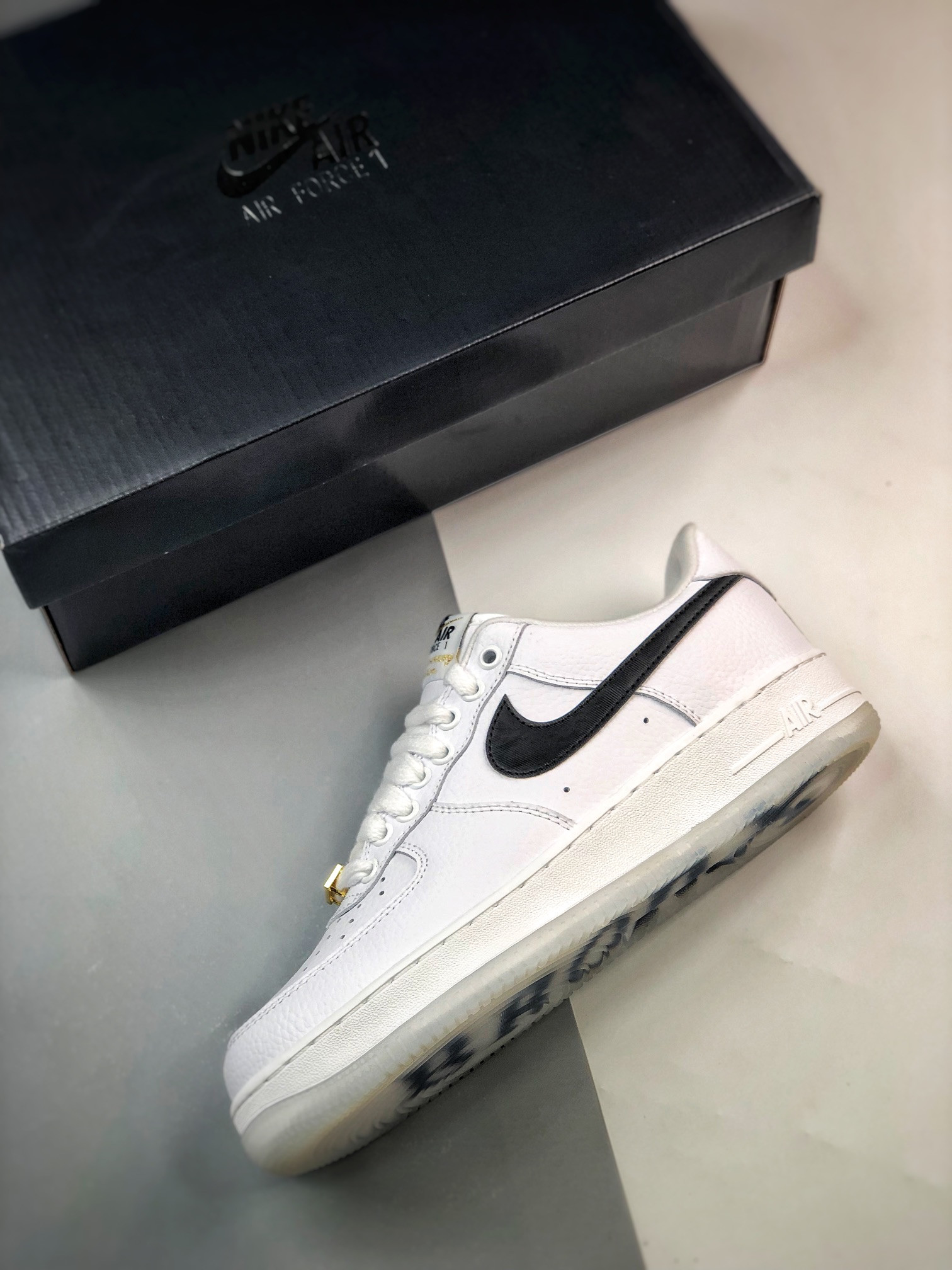 Nike Air Force 1 Low “Bronx Origins” White/Black/Metallic Gold For Sale