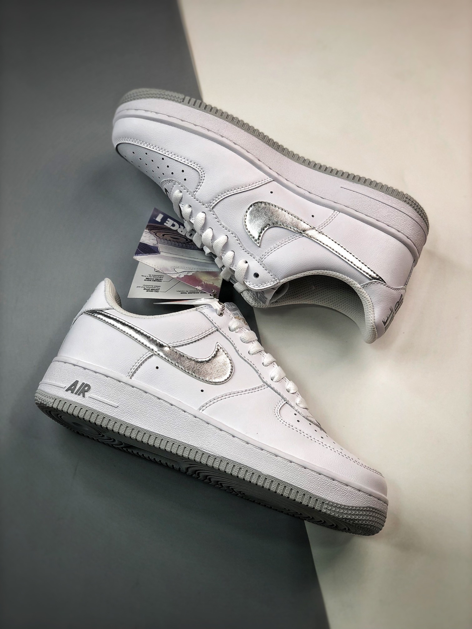 Nike Air Force 1 Low Color of the Month “Silver Swooshes” For Sale