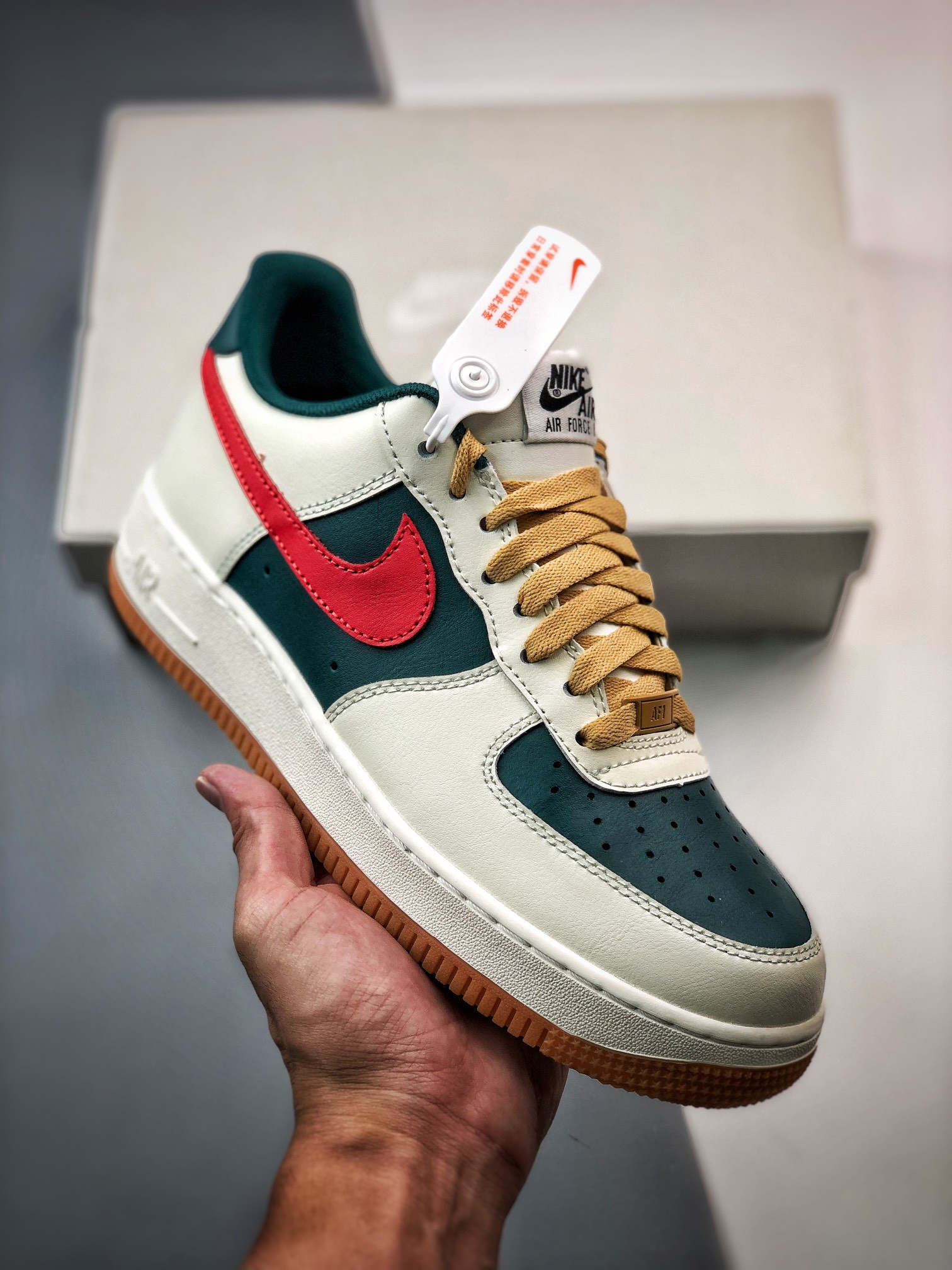 Nike Air Force 1 Low Dark Green Sail For Sale