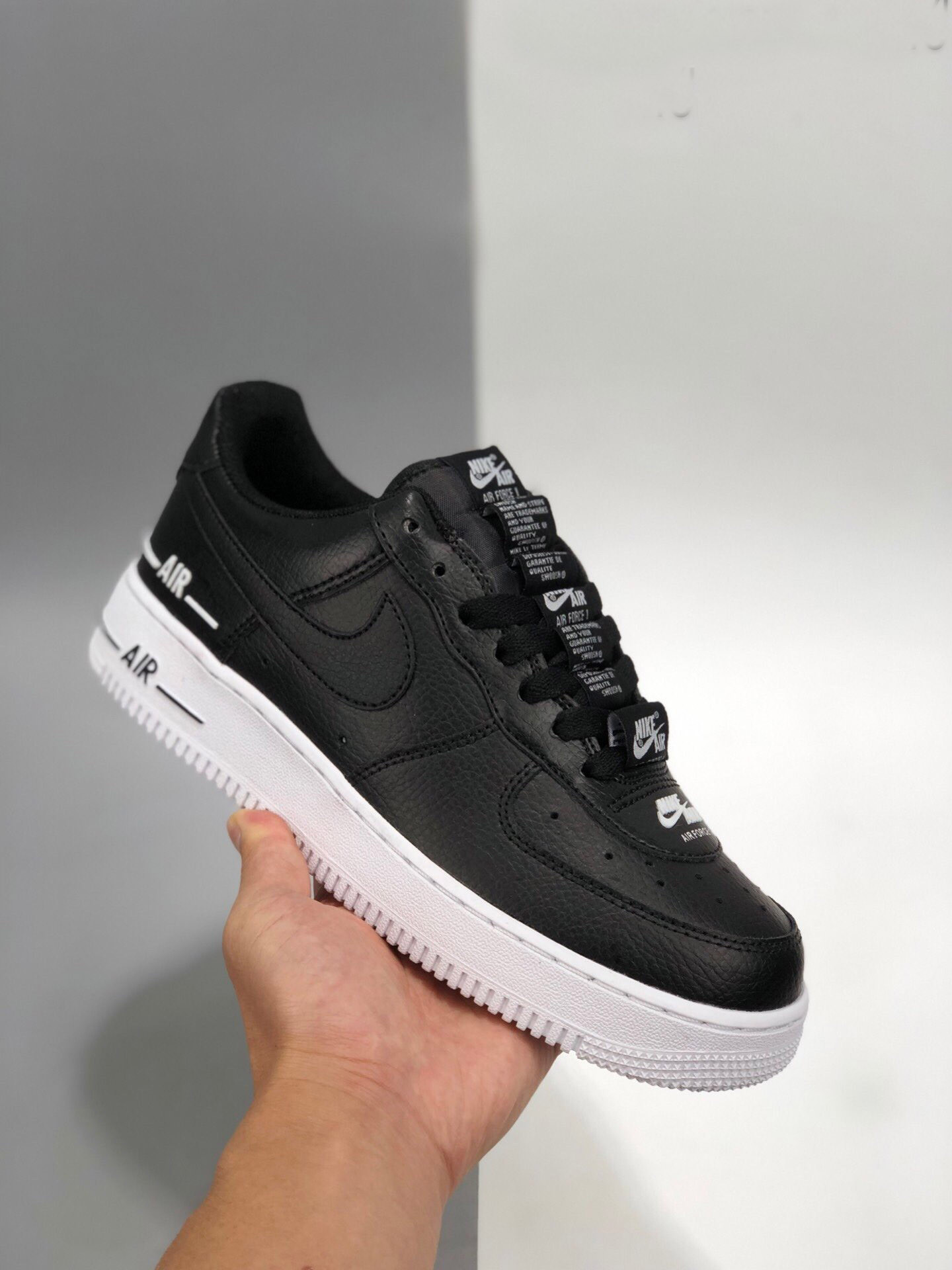 Nike Air Force 1 Low ‘Double Air’ Black For Sale