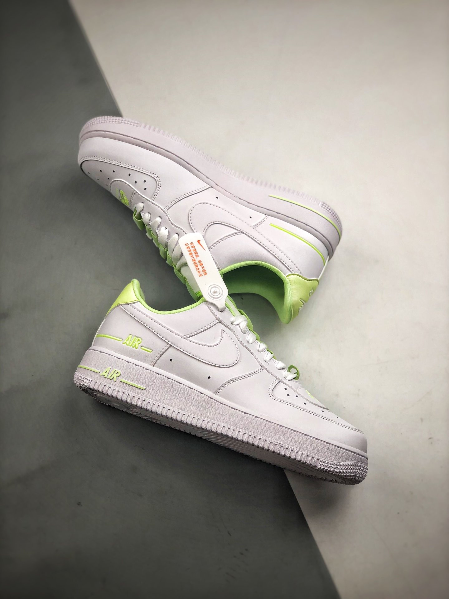 Nike Air Force 1 Low Double Air White Volt For Sale