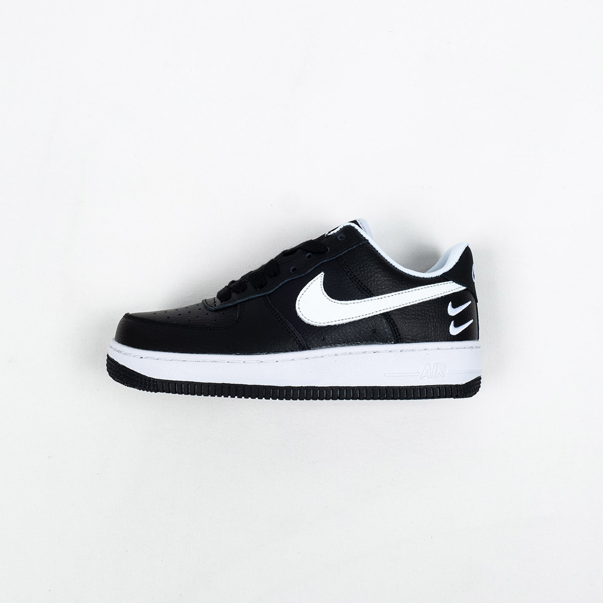 Nike Air Force 1 Low Double Swoosh Black White For Sale