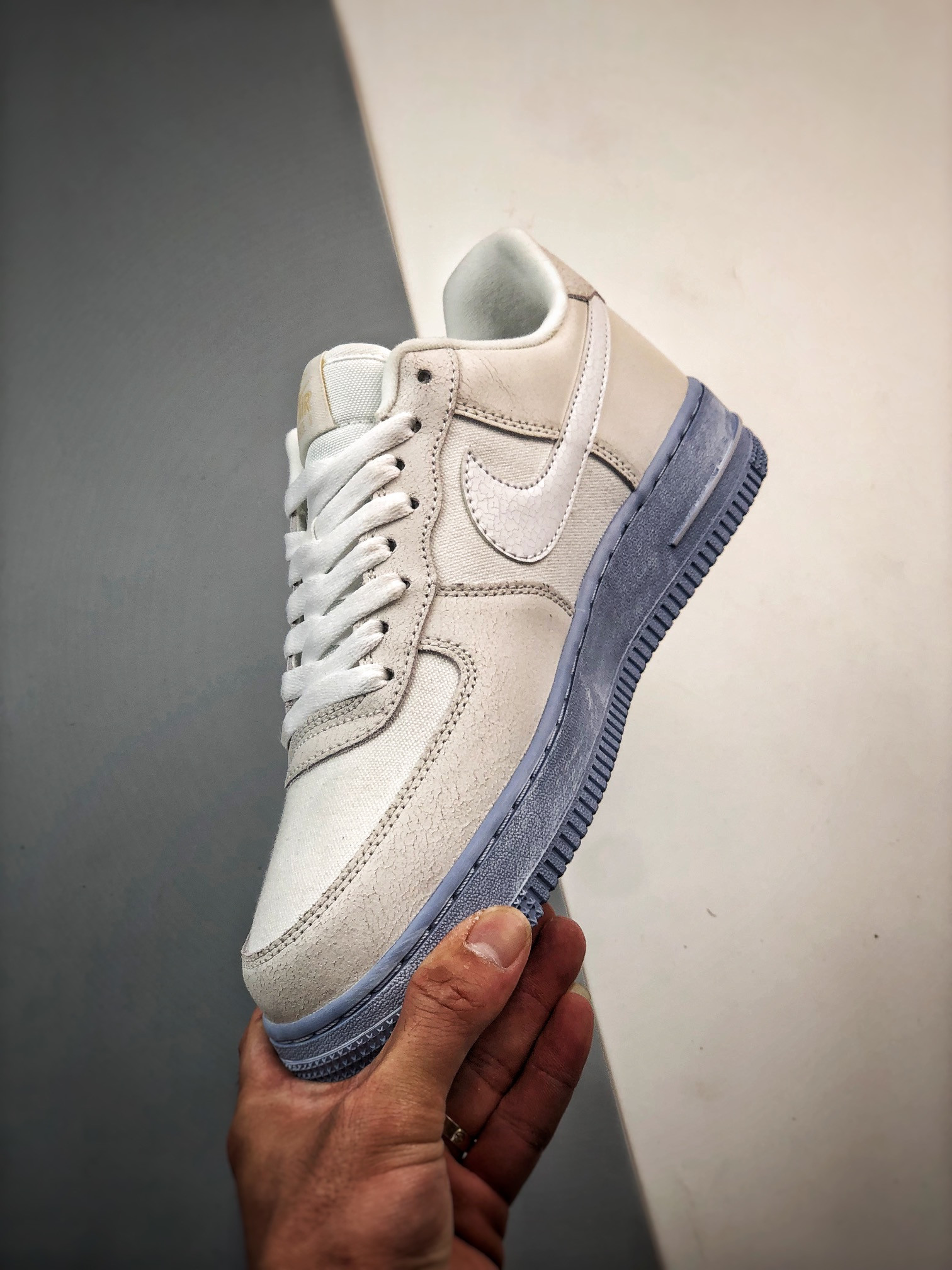 Nike Air Force 1 Low EMB “Salt Flats” White/Blue Whisper/Grey For Sale
