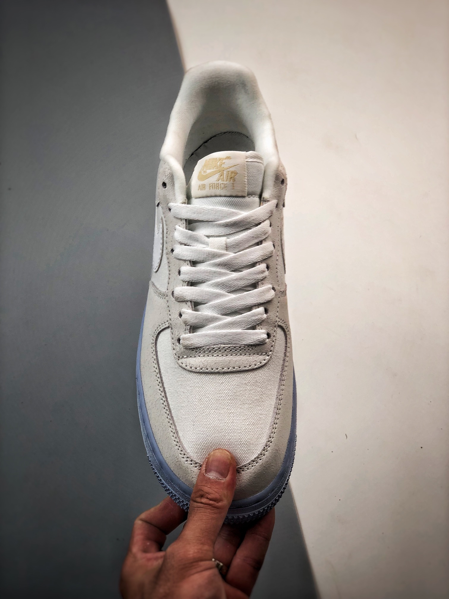 Nike Air Force 1 Low EMB “Salt Flats” White/Blue Whisper/Grey For Sale