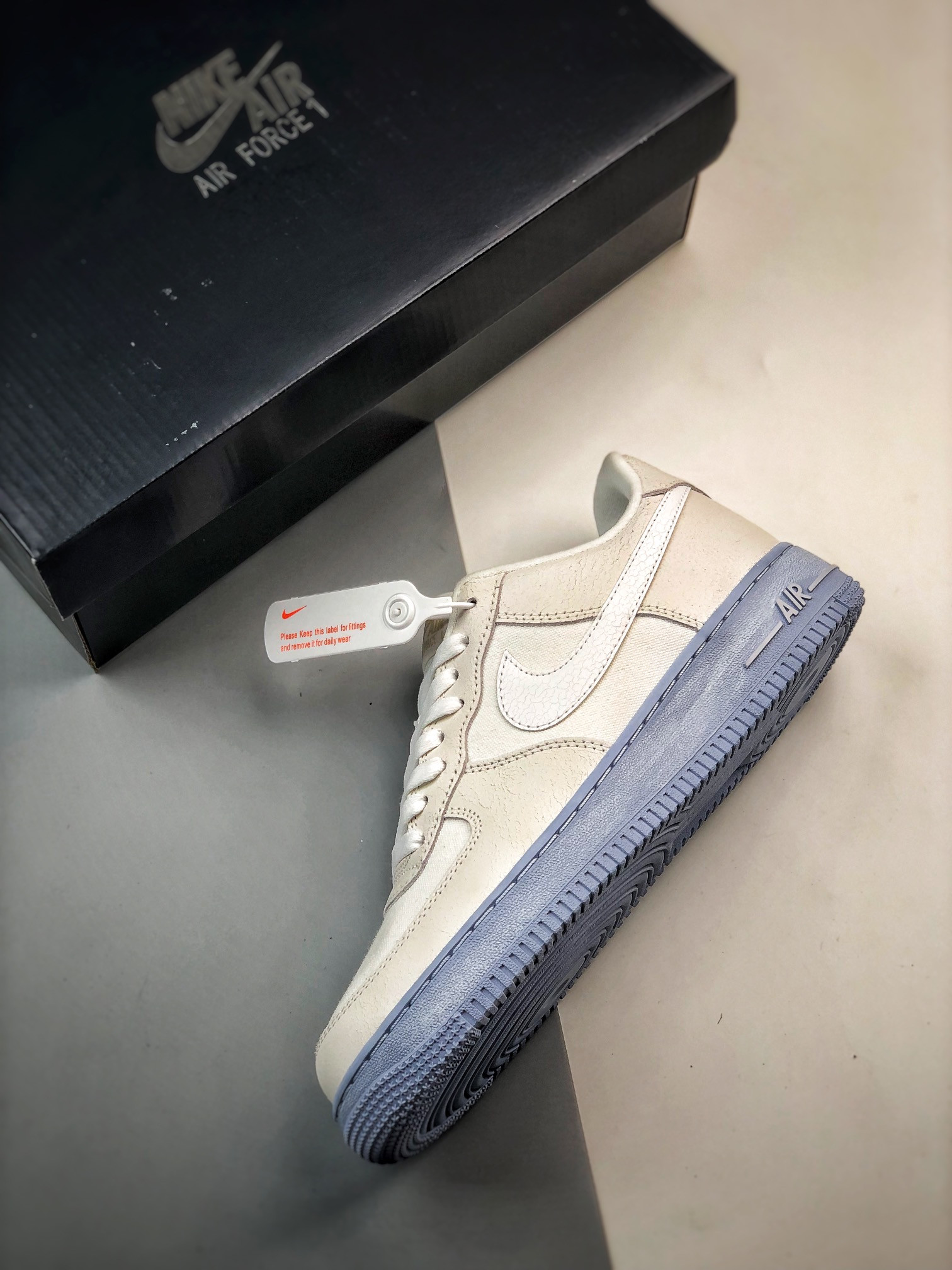 Nike Air Force 1 Low EMB “Salt Flats” White/Blue Whisper/Grey For Sale