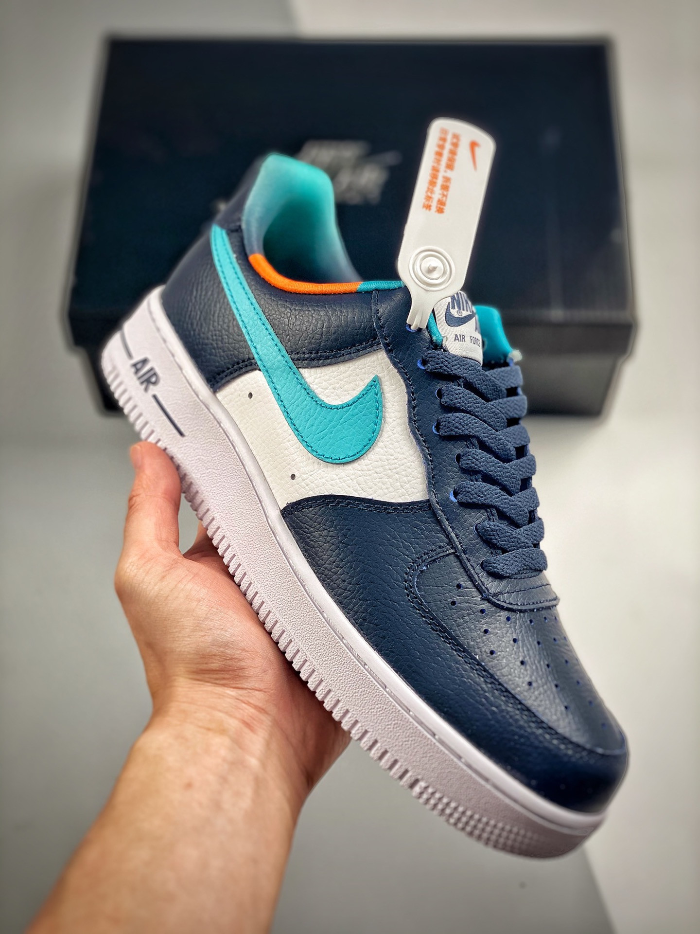 Nike Air Force 1 Low EMB Thunder Blue/Washed Teal For Sale