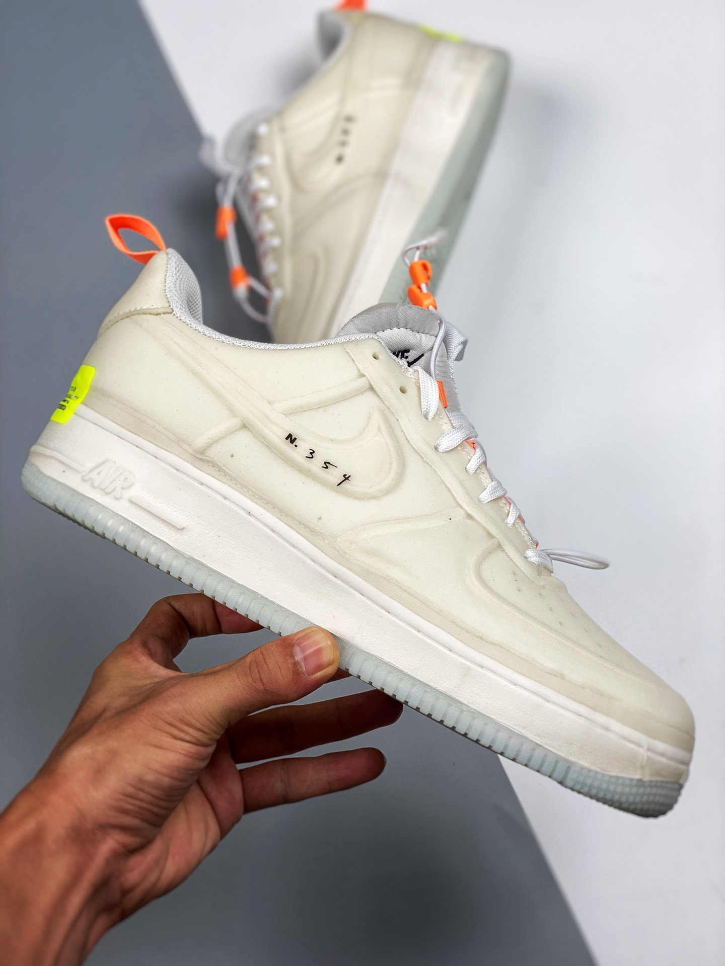 Nike Air Force 1 Low Experimental White/Sail/Atomic Orange/Black For Sale