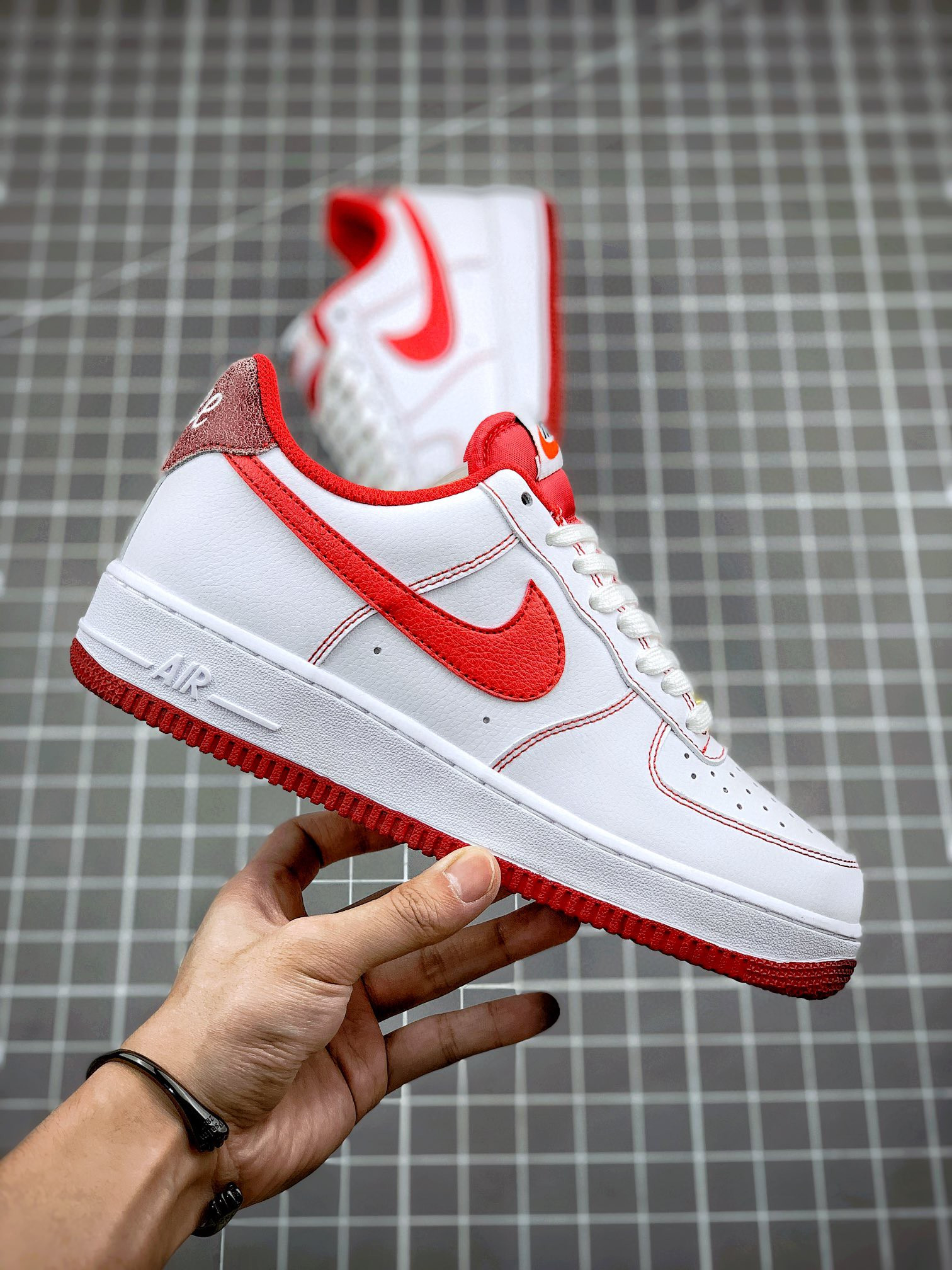 Nike Air Force 1 Low “First Use” White Red For Sale
