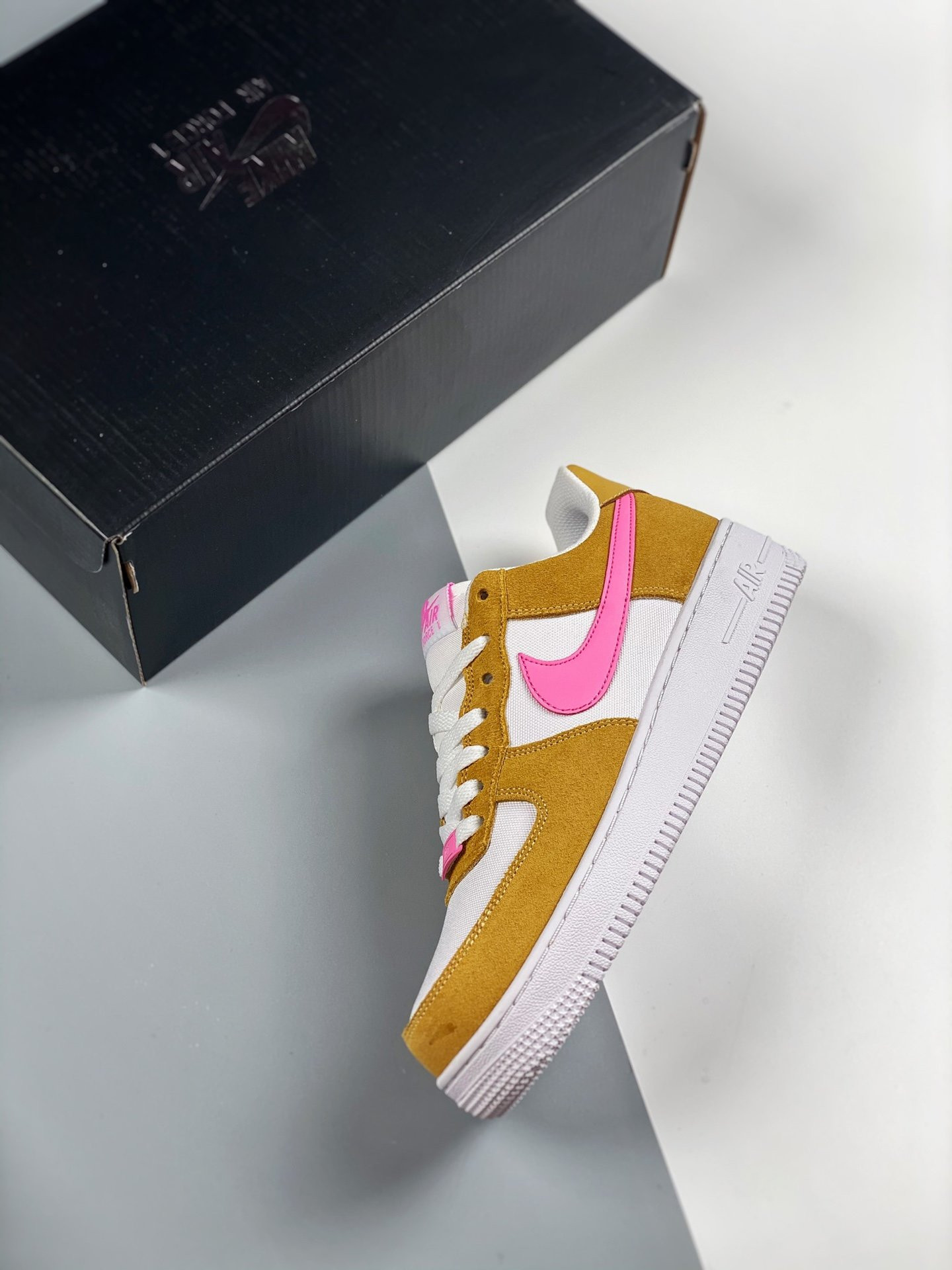 Nike Air Force 1 Low Flax White Pink For Sale