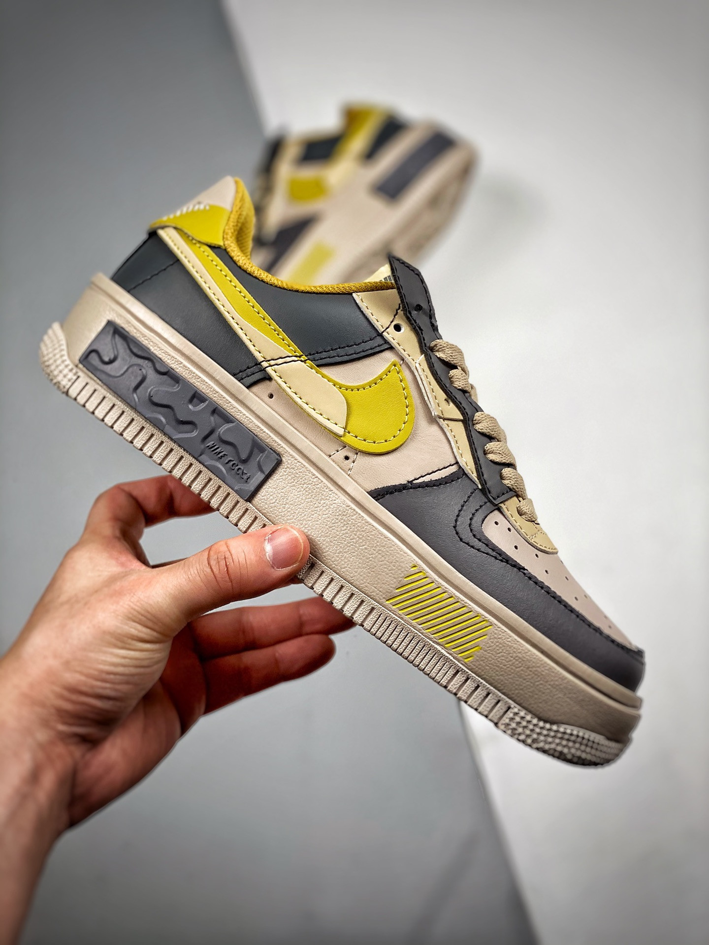 Nike Air Force 1 Low Fontanka Beach/Yellow-Dark Grey For Sale