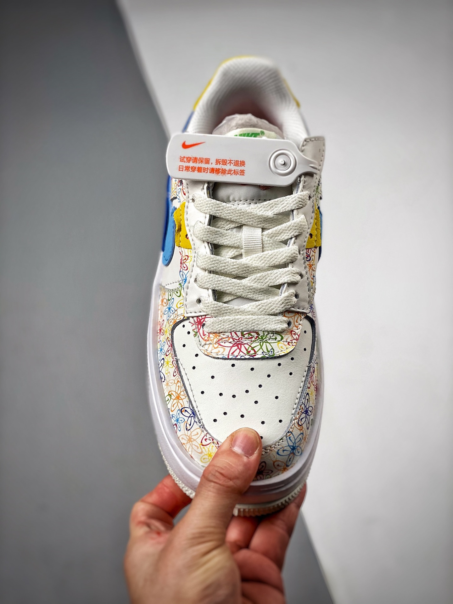 Nike Air Force 1 Low Fontanka “Flowers” Sail/University Blue/Vivid Sulfur For Sale
