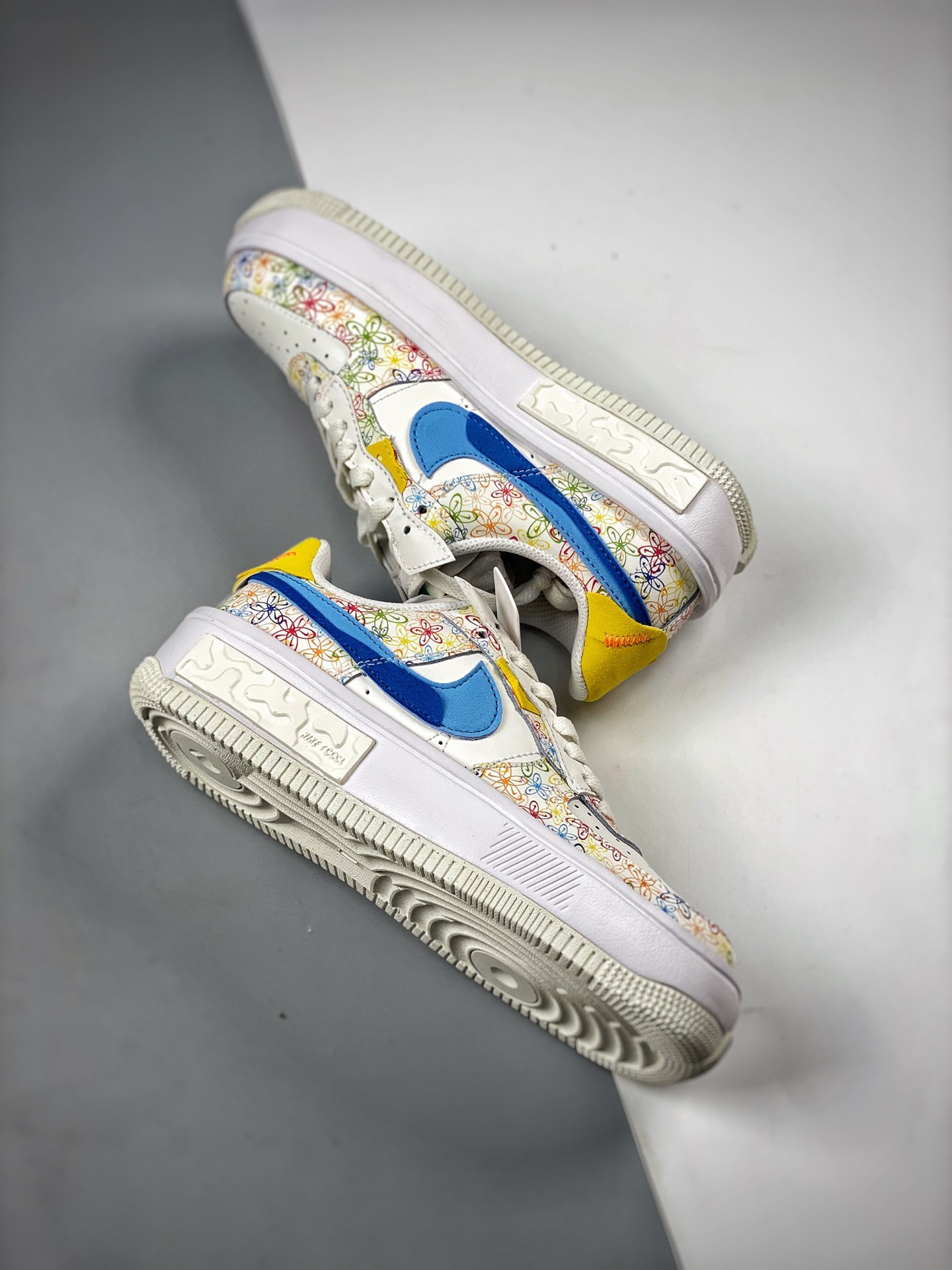 Nike Air Force 1 Low Fontanka “Flowers” Sail/University Blue/Vivid Sulfur For Sale