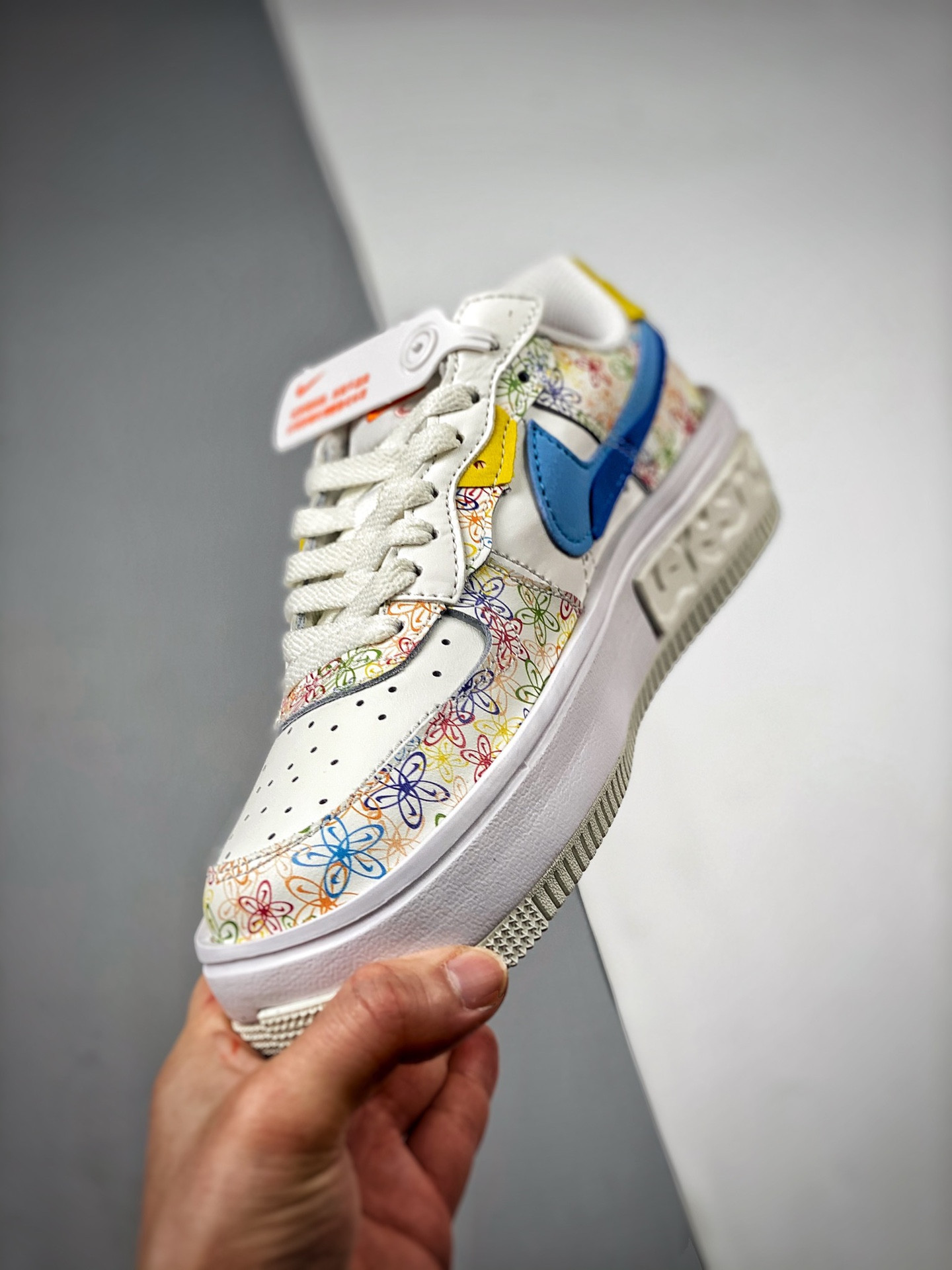Nike Air Force 1 Low Fontanka “Flowers” Sail/University Blue/Vivid Sulfur For Sale