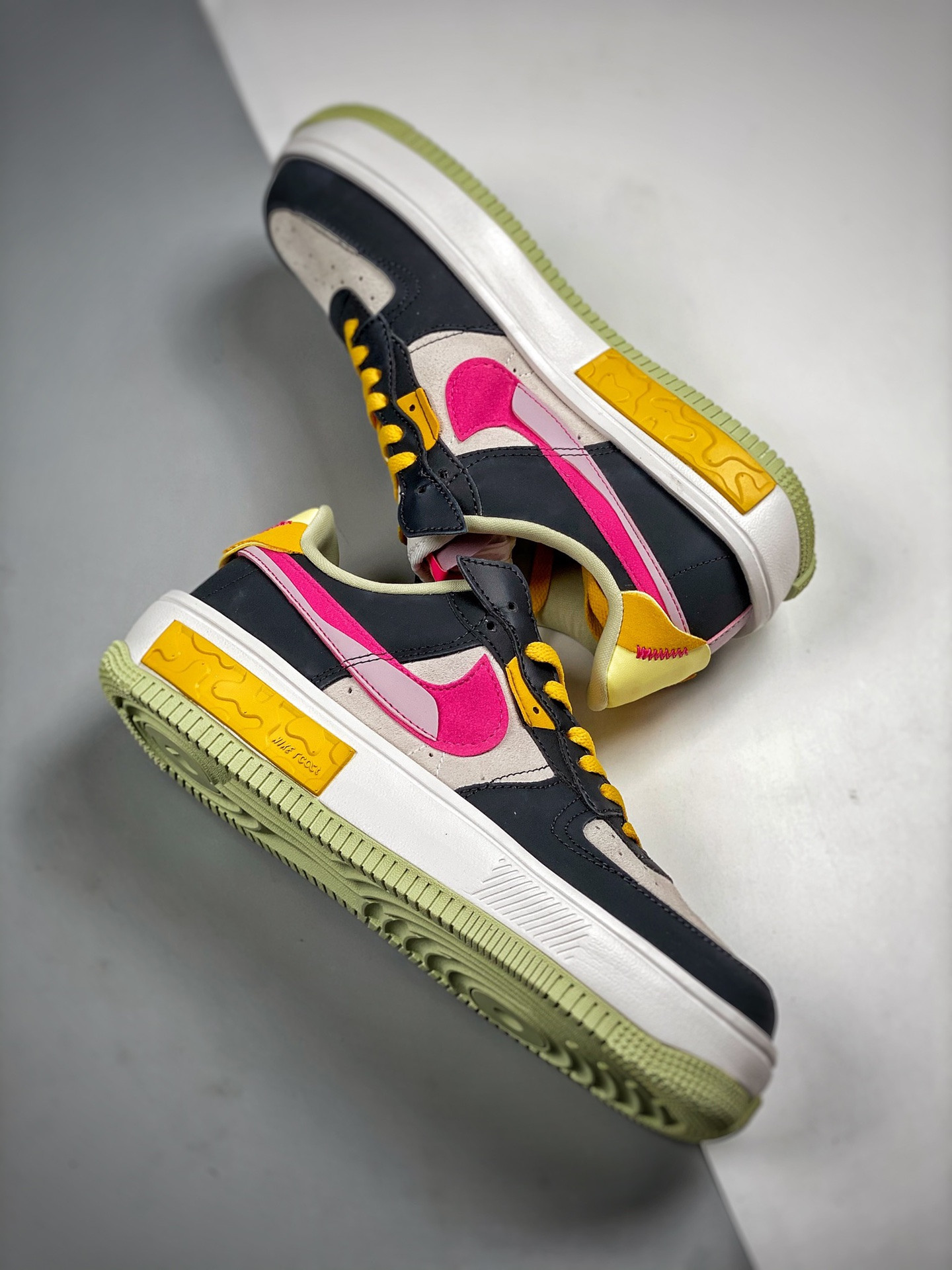 Nike Air Force 1 Low Fontanka Off Noir/Pink Prime-Summit White For Sale