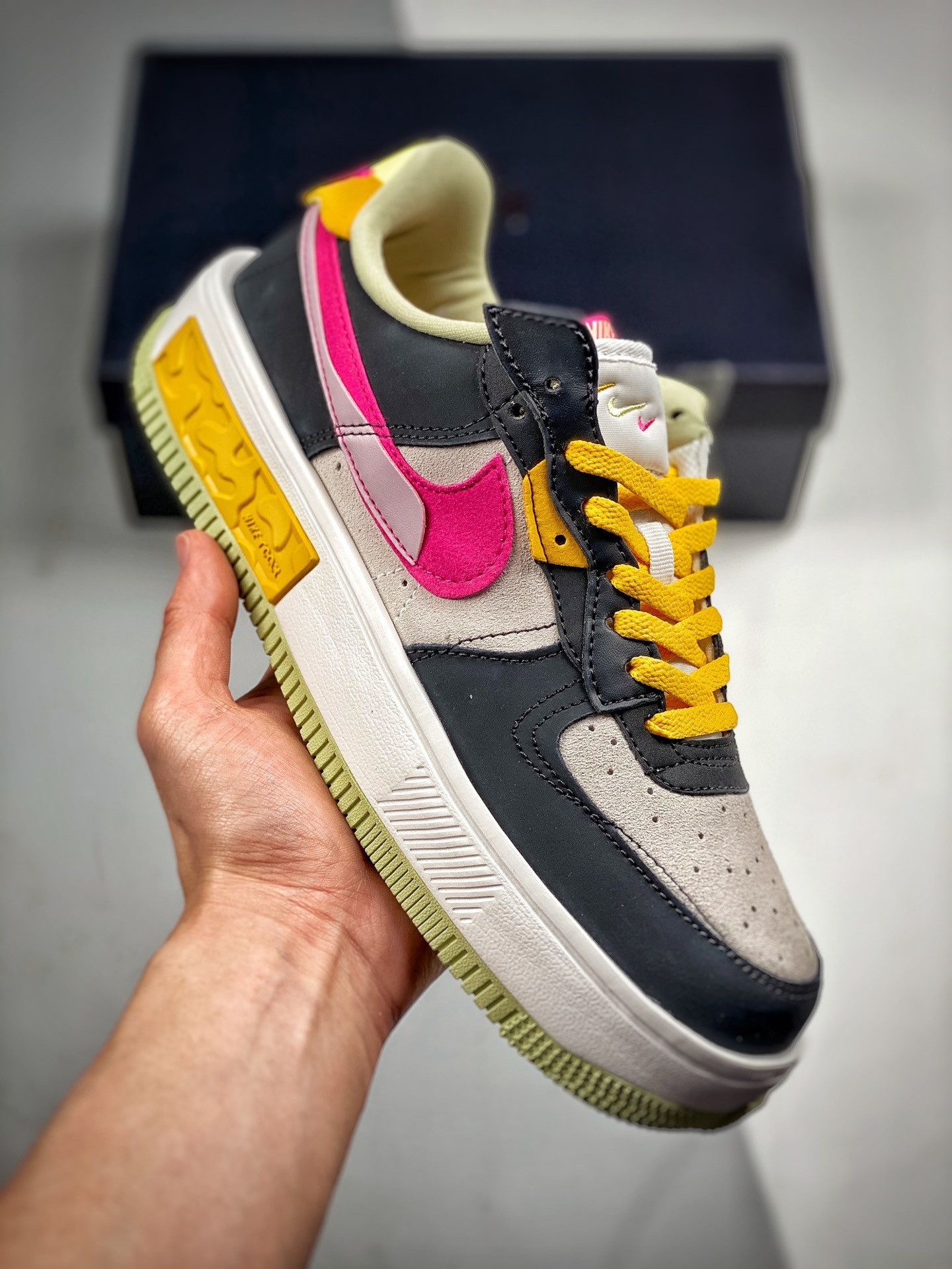 Nike Air Force 1 Low Fontanka Off Noir/Pink Prime-Summit White For Sale