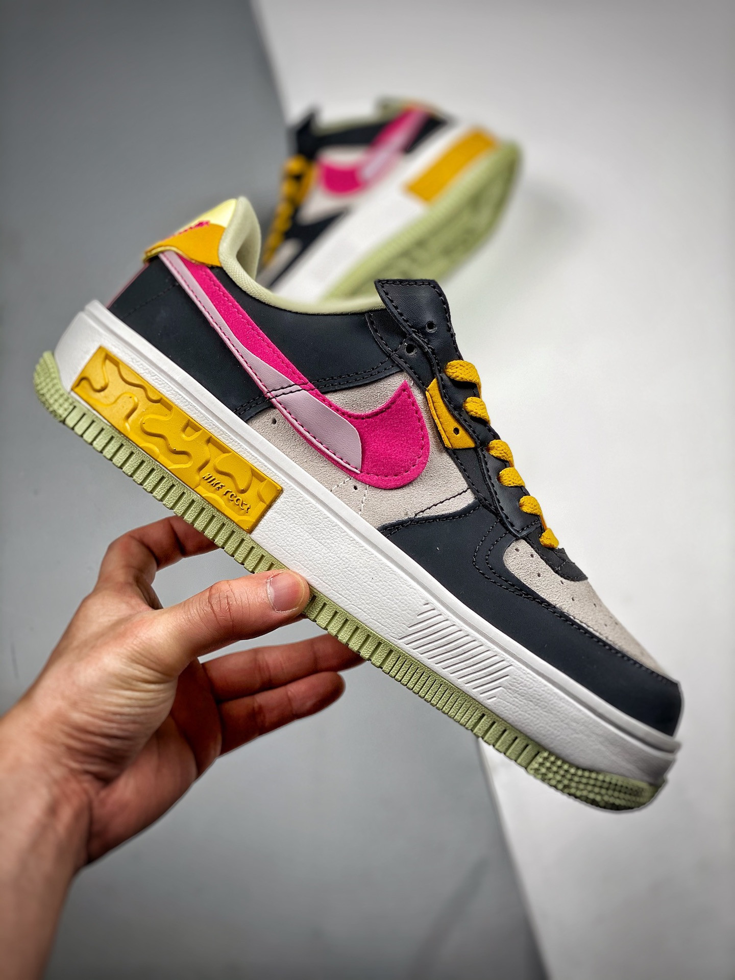 Nike Air Force 1 Low Fontanka Off Noir/Pink Prime-Summit White For Sale