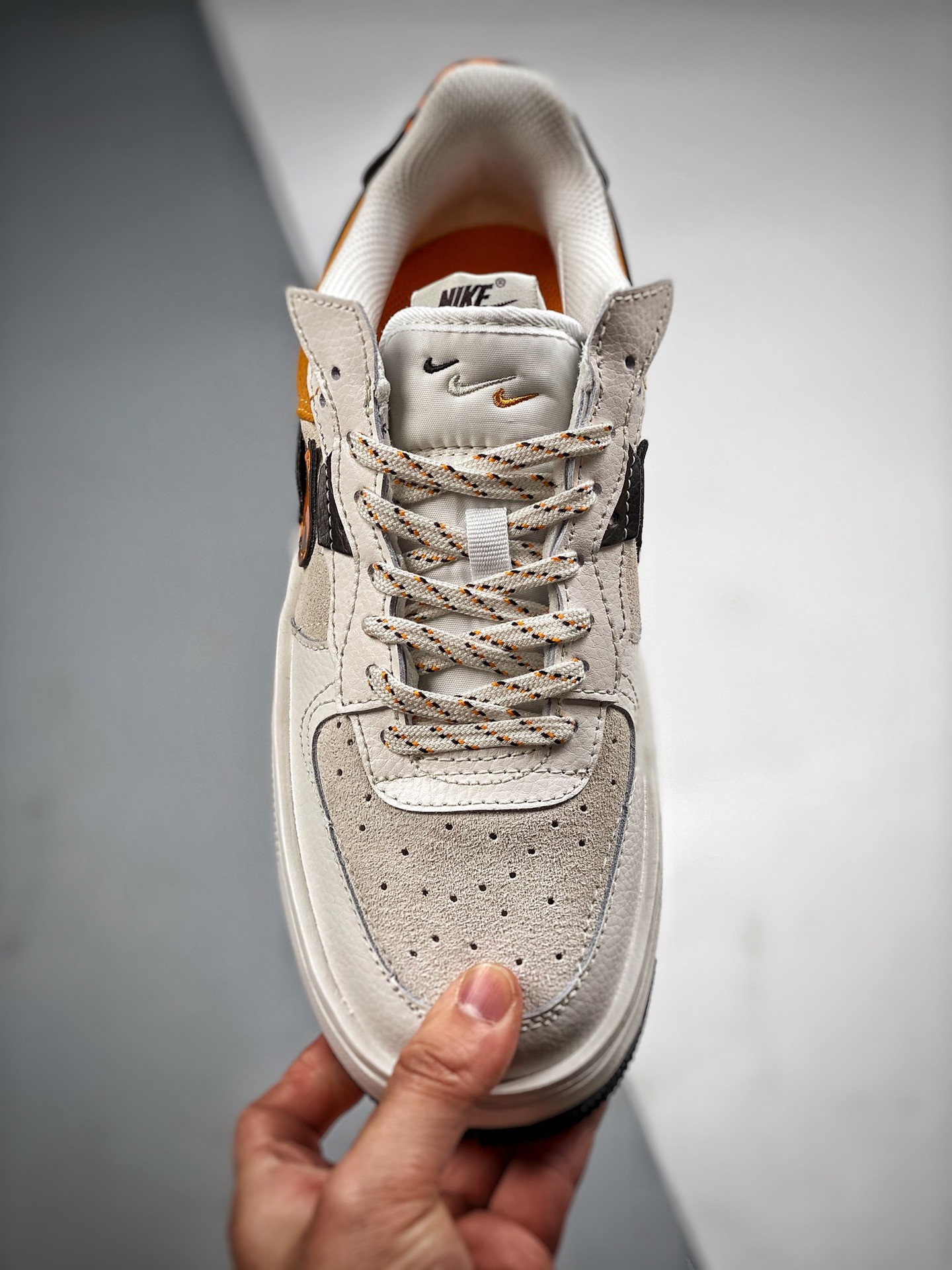 Nike Air Force 1 Low Fontanka Tortoise Shell Grey/Sail-Orange For Sale