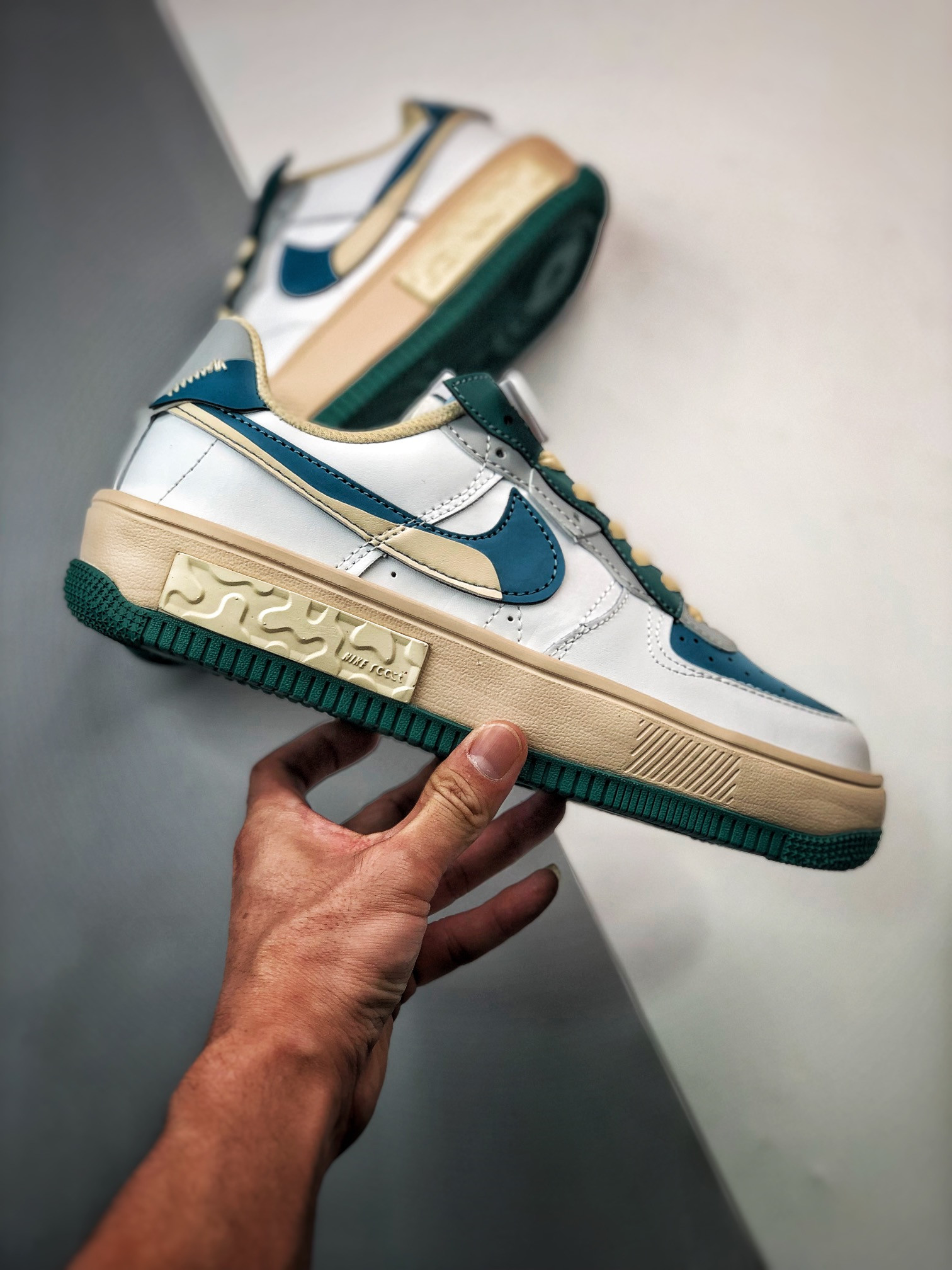 Nike Air Force 1 Low Fontanka White Blue Green For Sale