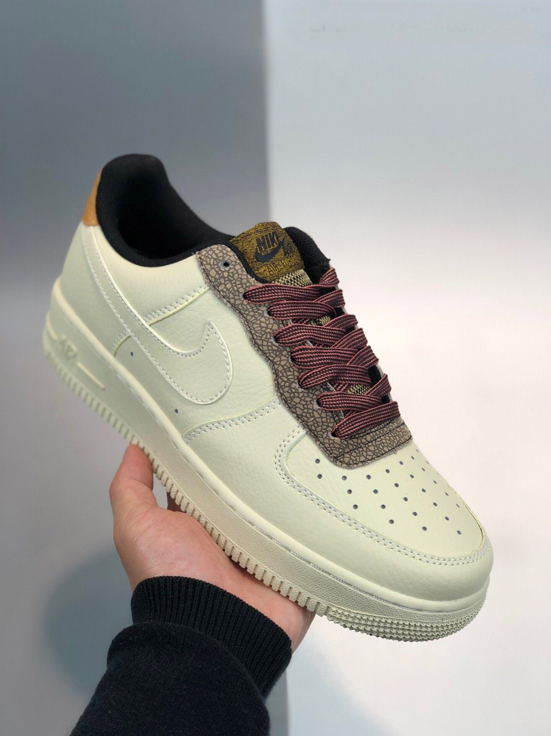 Nike Air Force 1 Low Fossil/Wheat-Shimmer For Sale
