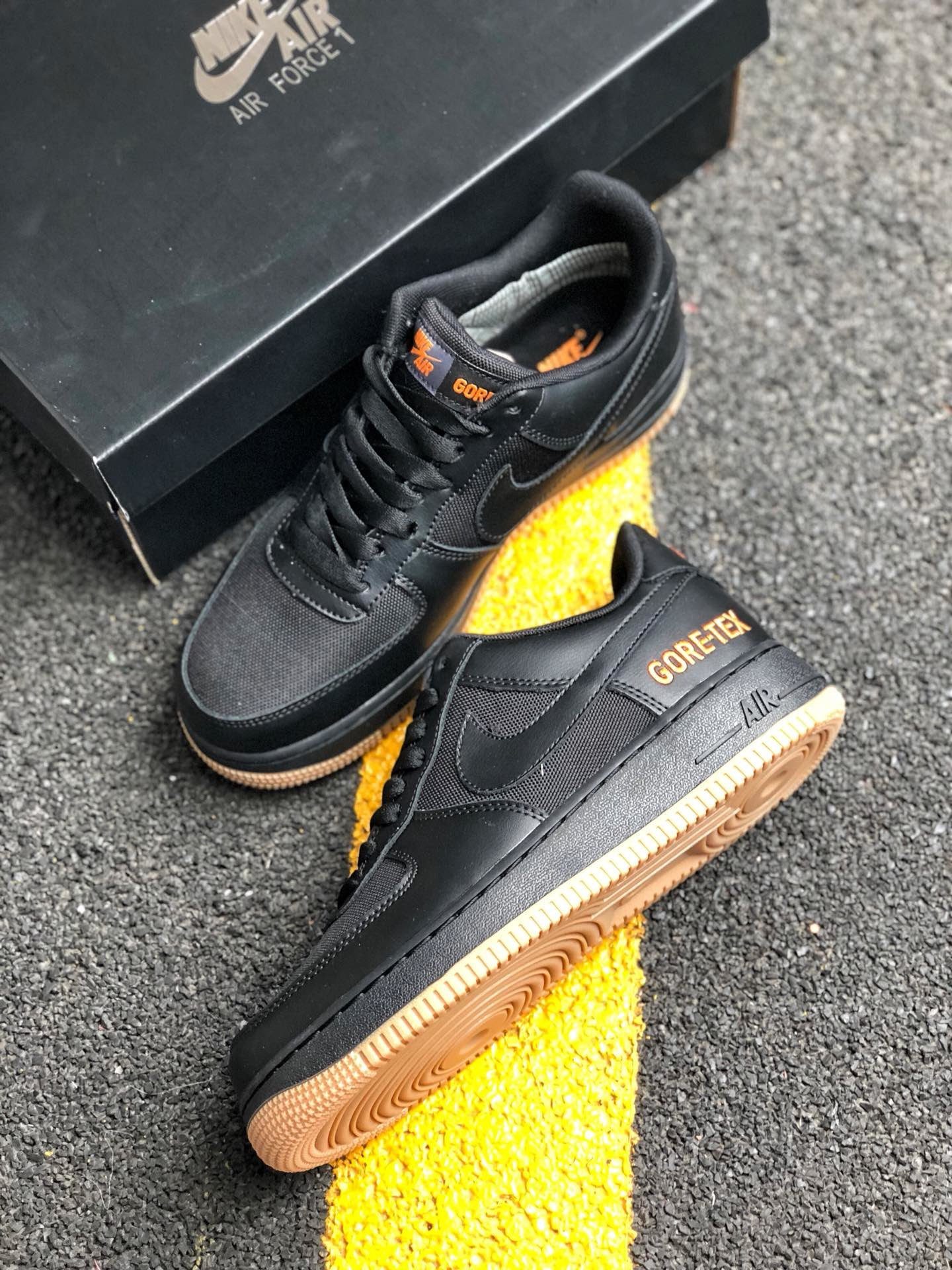Nike Air Force 1 Low GORE-TEX Black Gum For Sale