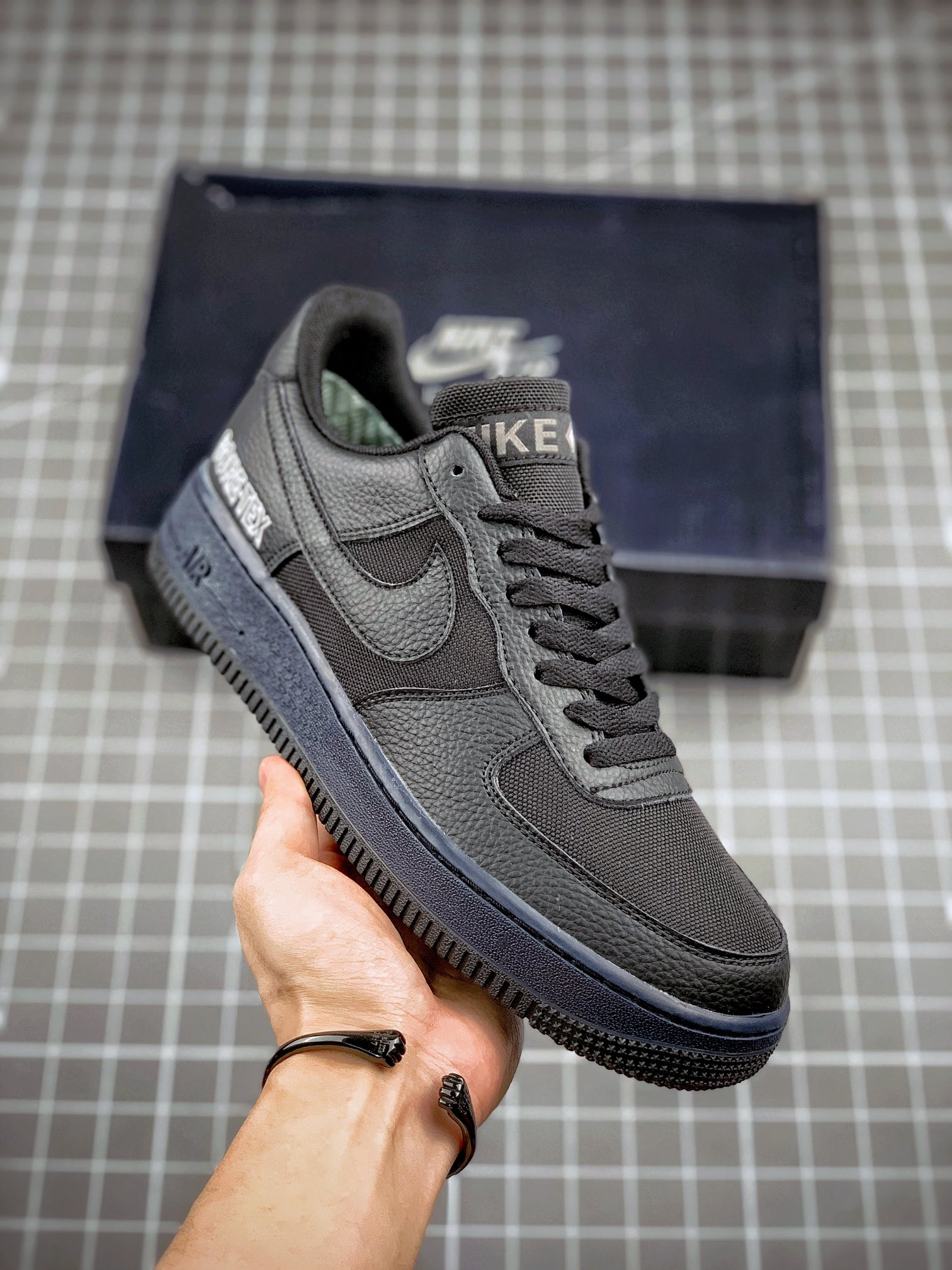 Nike Air Force 1 Low GORE-TEX Black/Barely Grey For Sale