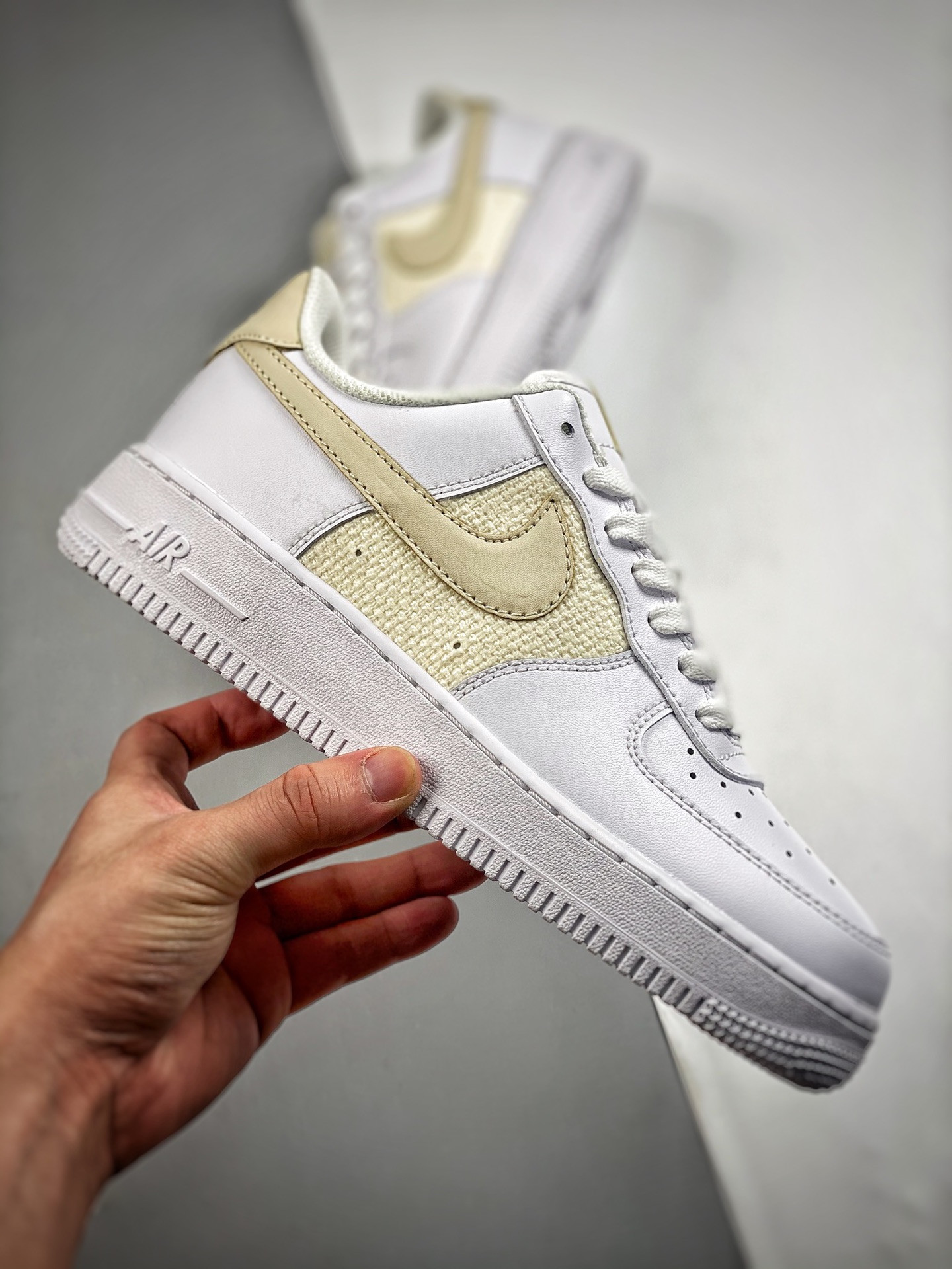 Nike Air Force 1 Low “Grey Cross-Stitch” For Sale