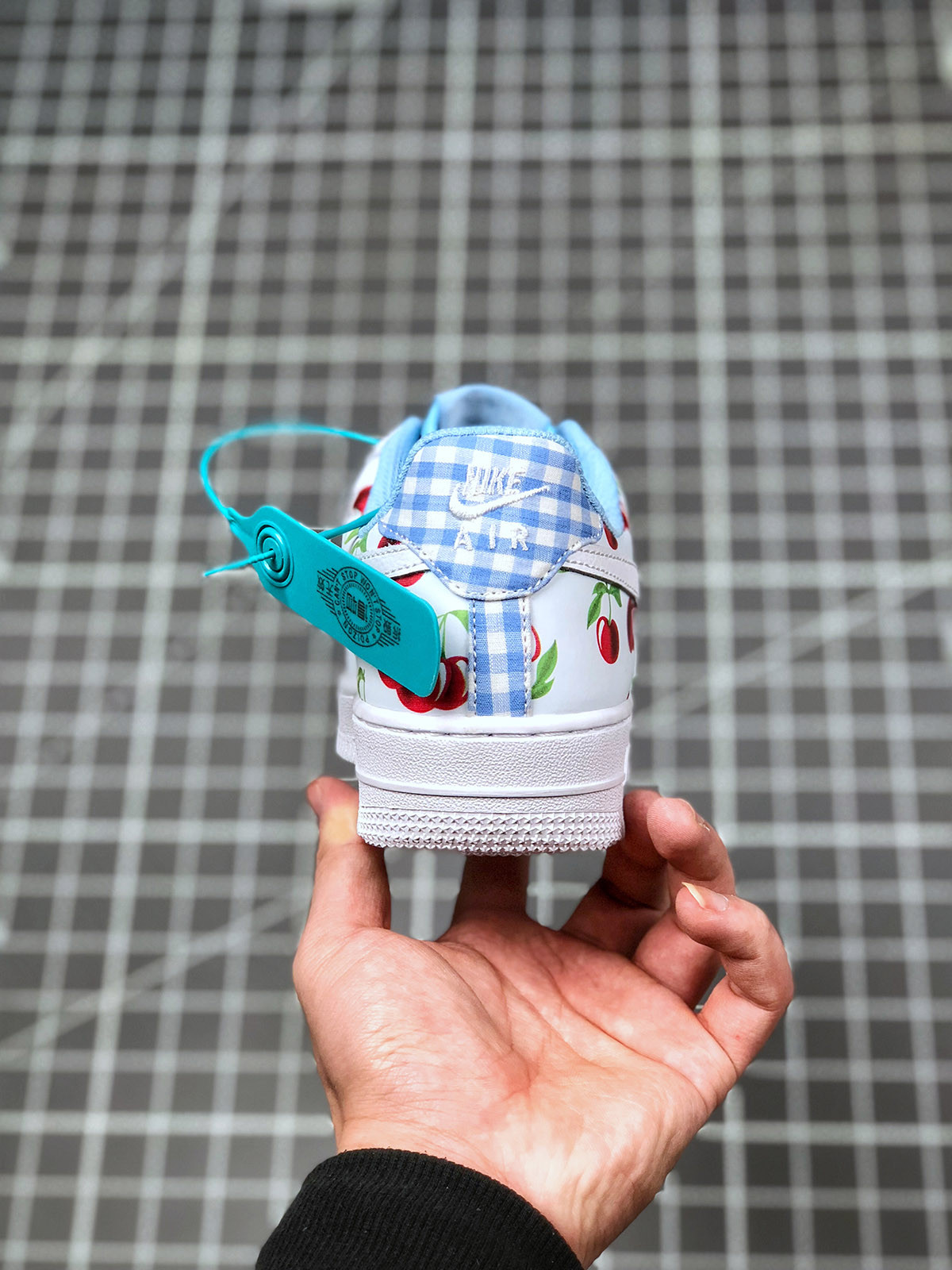 Nike Air Force 1 Low GS “Cherry” White/University Blue-Track Red For Sale