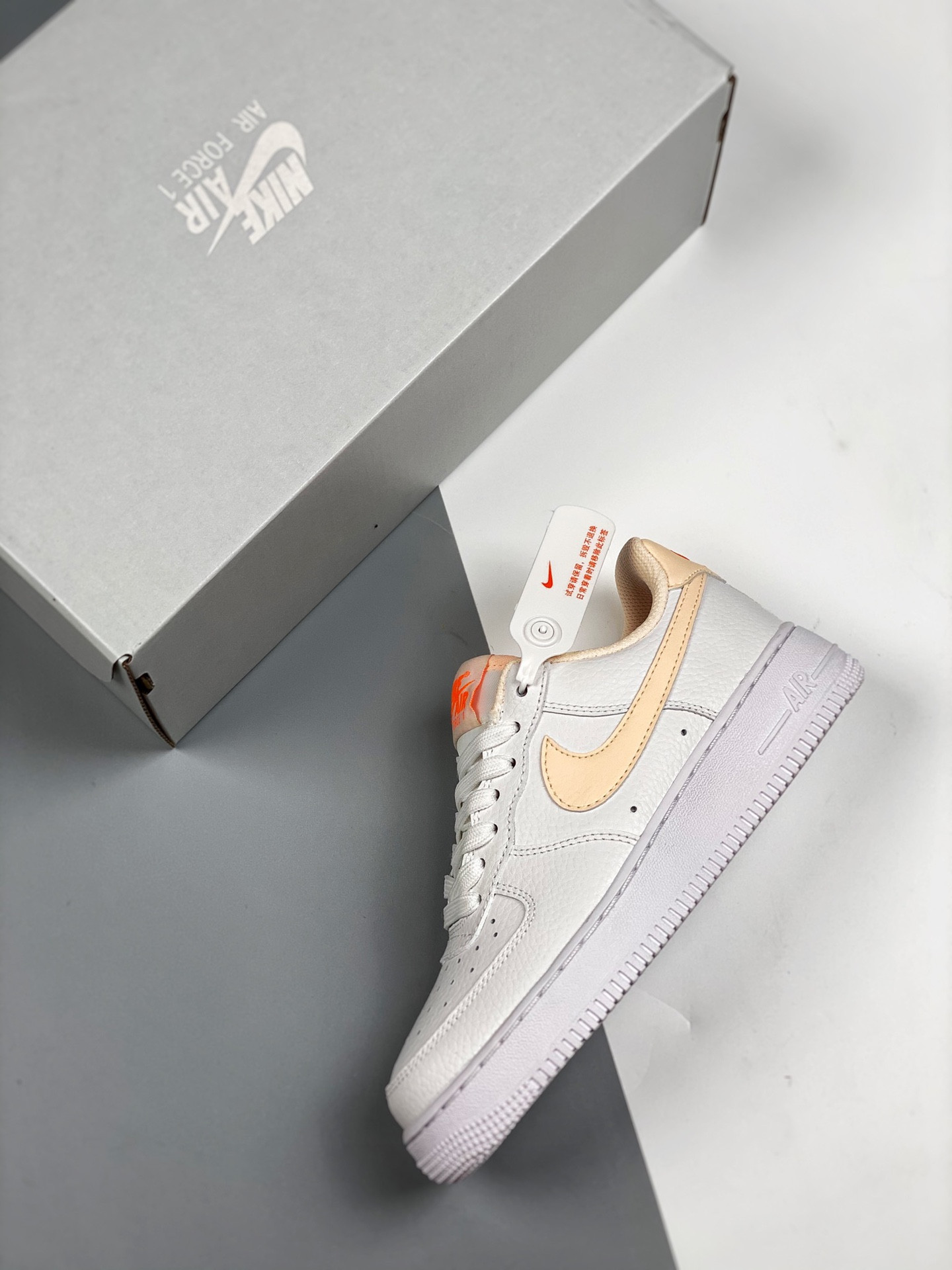Nike Air Force 1 Low GS ‘White Hyper Crimson’ For Sale