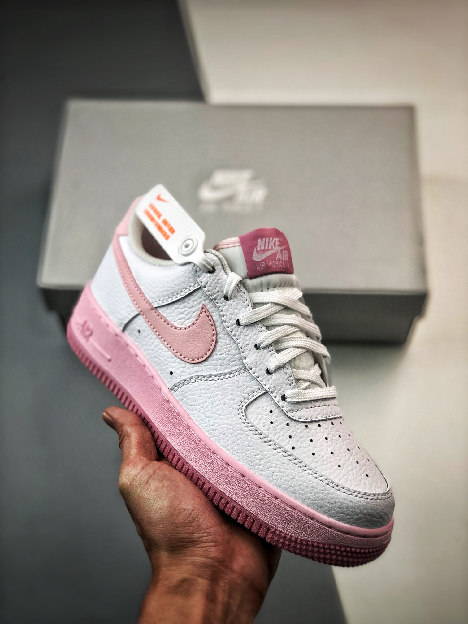 Nike Air Force 1 Low GS White/Pink Foam For Sale