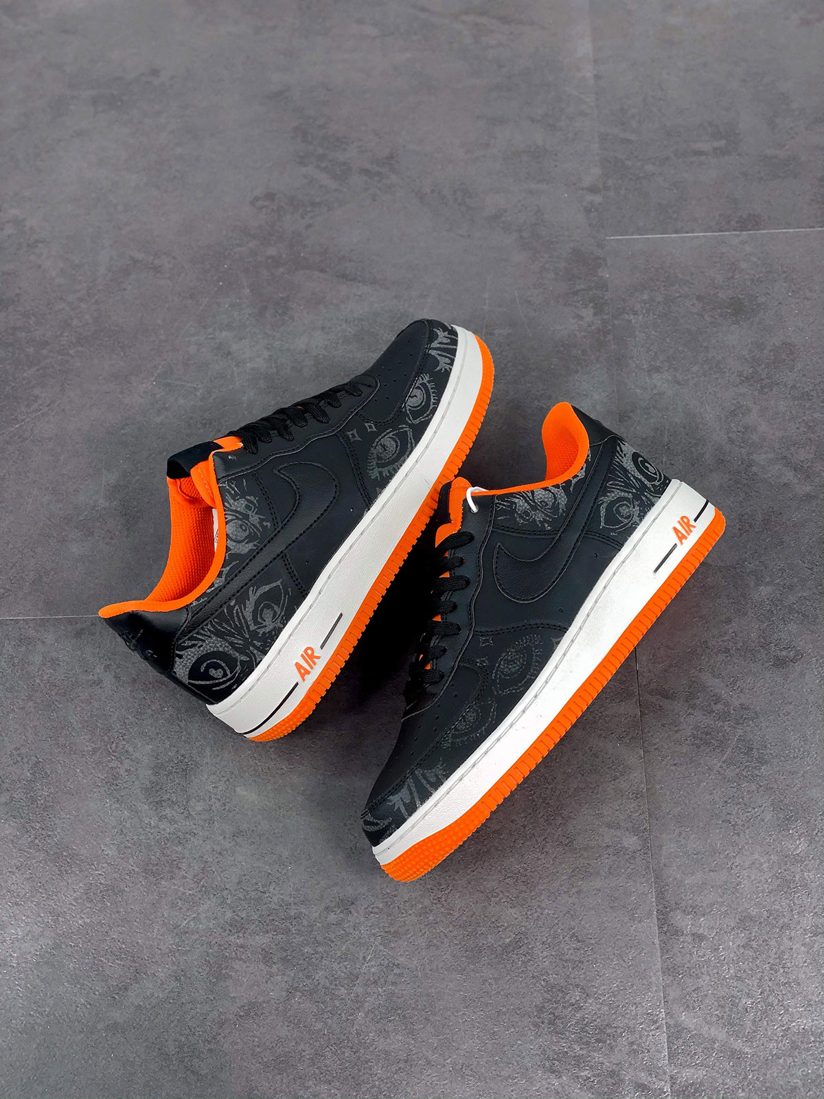 Nike Air Force 1 Low “Halloween” Black/Starfish/Sail For Sale