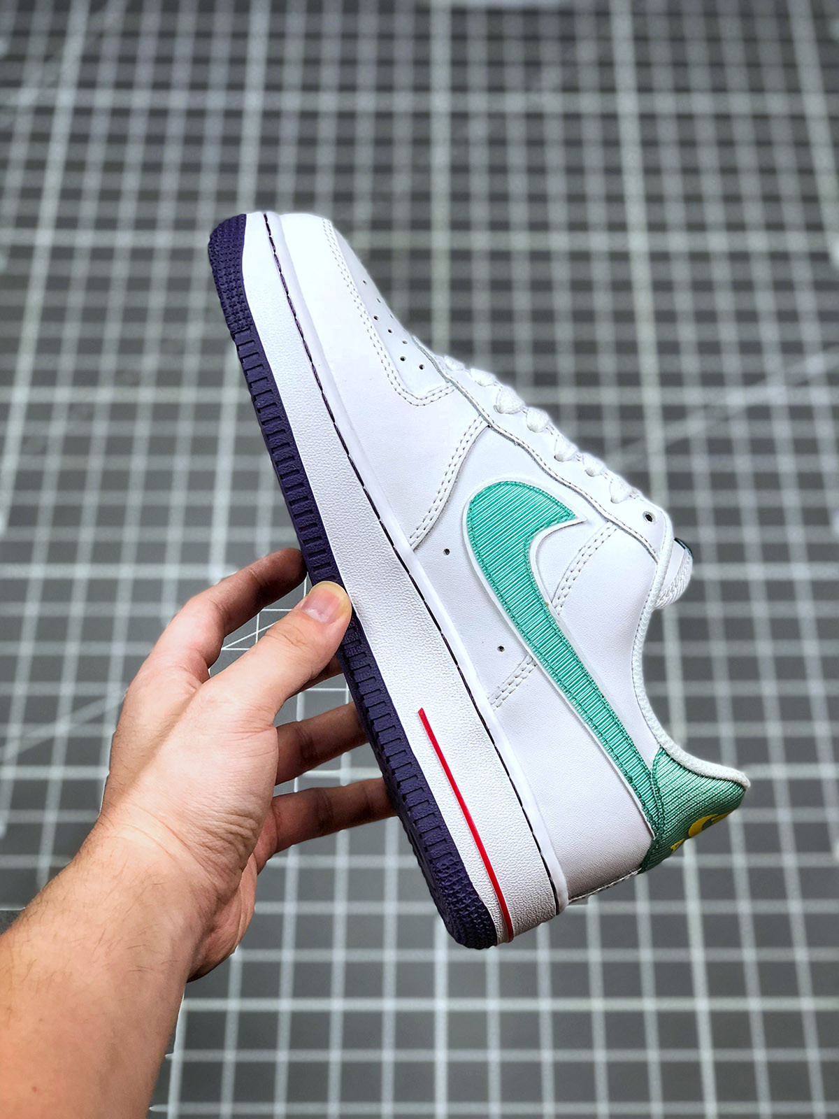 Nike Air Force 1 Low ‘Hoops’ White Green Purple For Sale