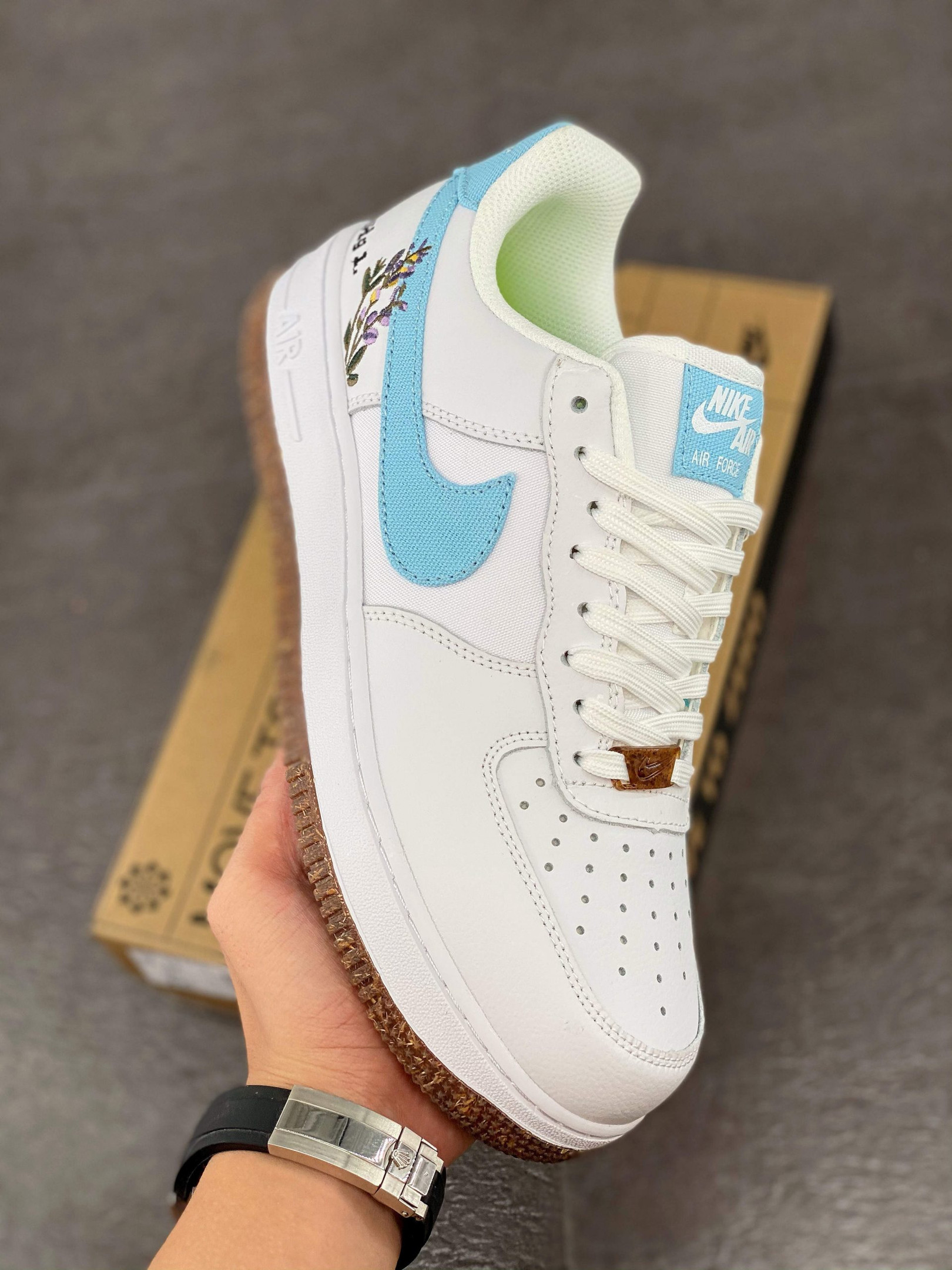 Nike Air Force 1 Low “Indigo” White/Black/Obsidian For Sale