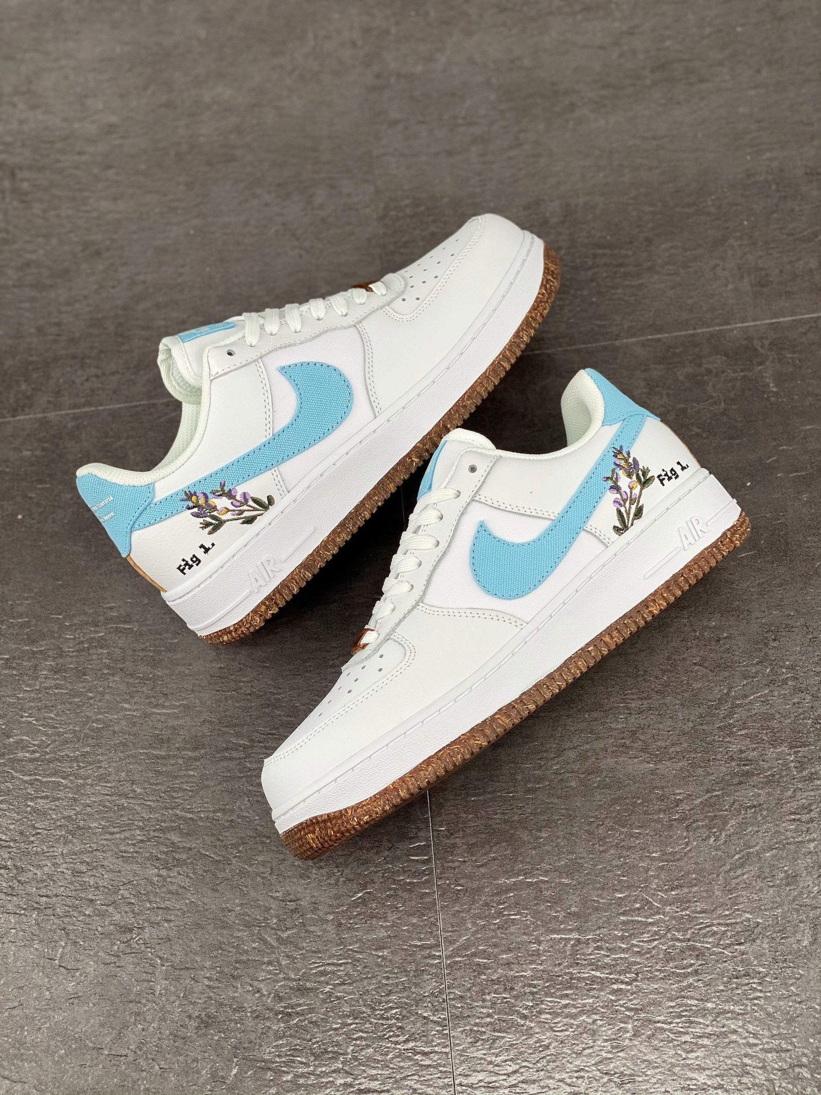 Nike Air Force 1 Low “Indigo” White/Black/Obsidian For Sale