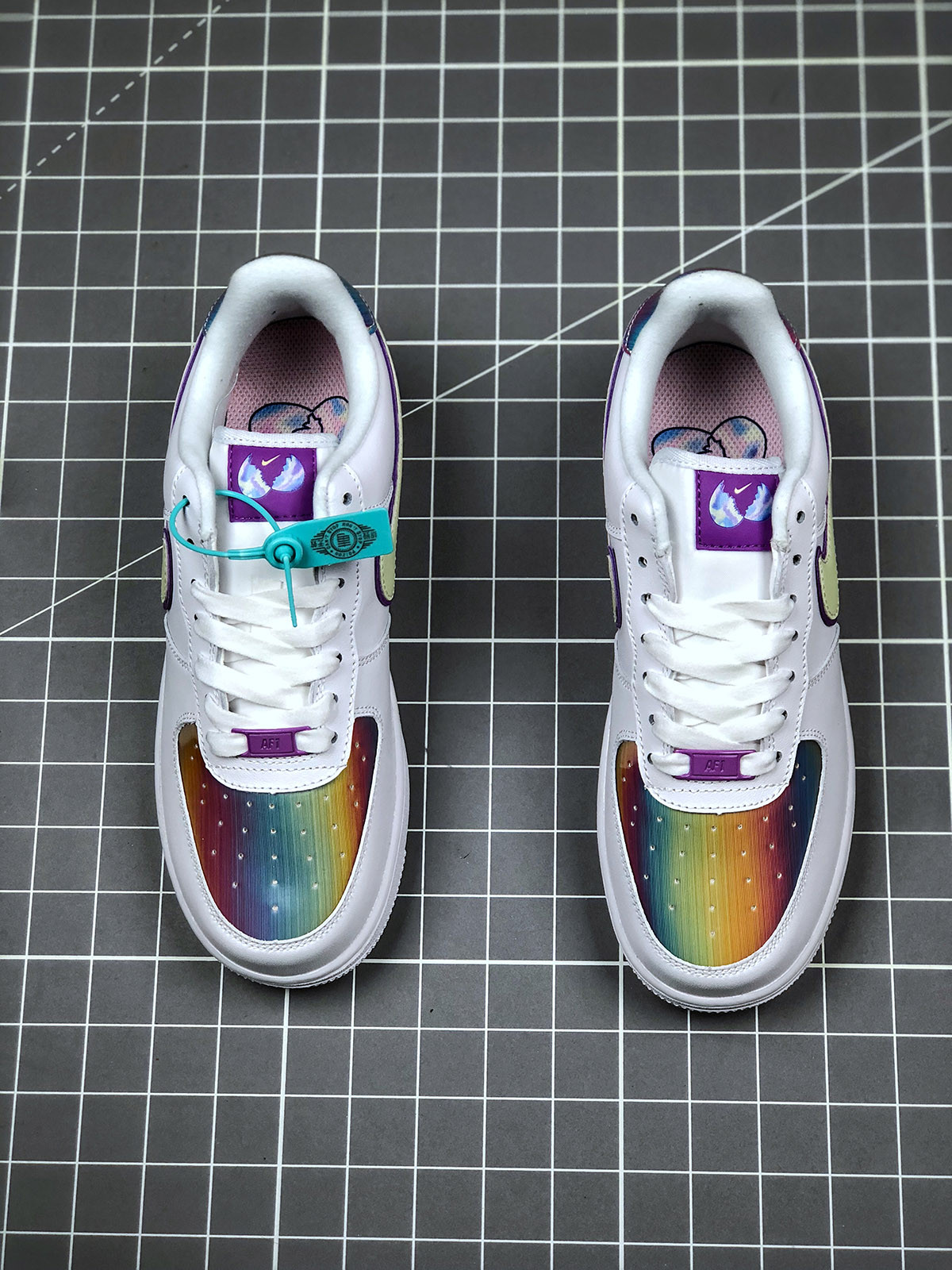 Nike Air Force 1 Low ‘Iridescent 2020’ White/Barely Volt-Hyper Blue For Sale