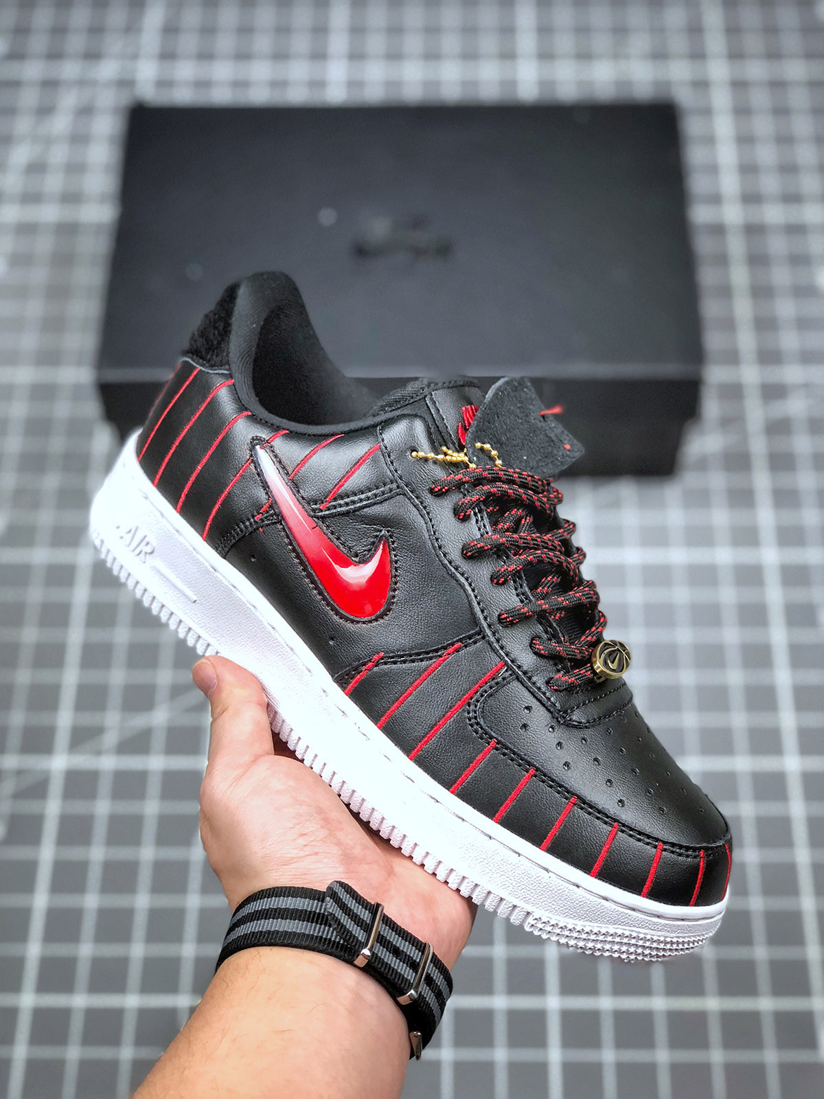 Nike Air Force 1 Low Jewel ‘Chicago’ Black/University For Sale