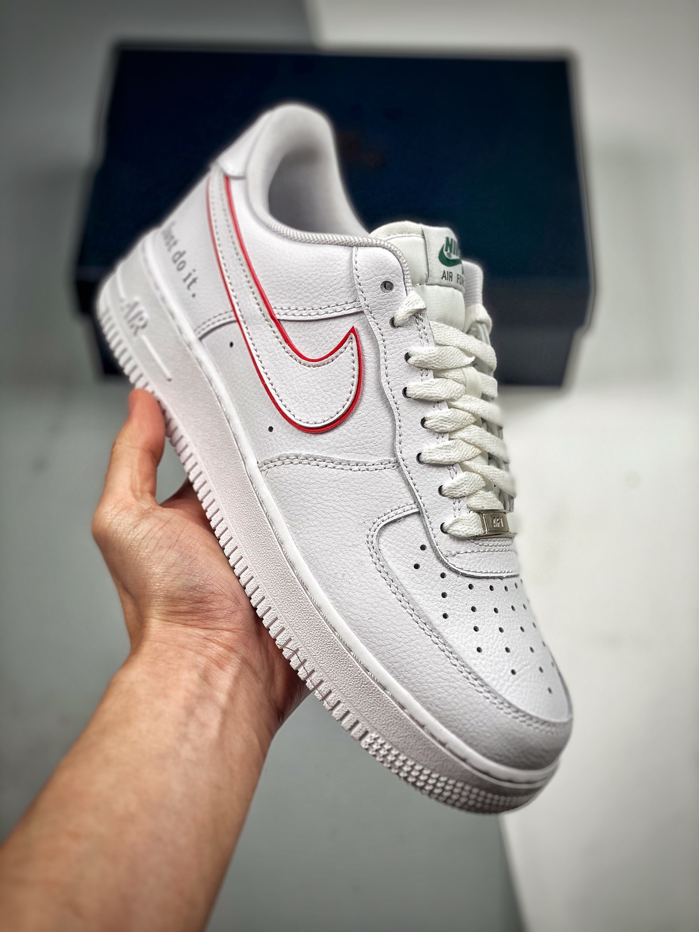 Nike Air Force 1 Low Just Do It White Red For Sale
