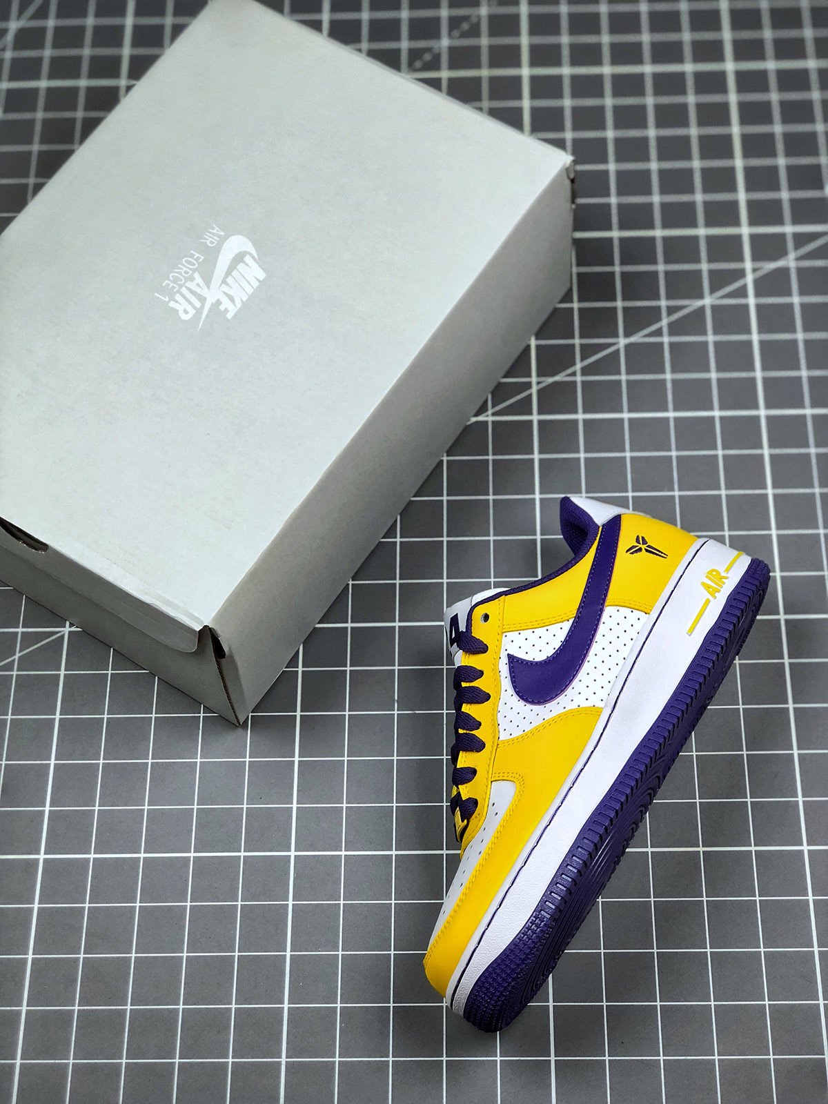 Nike Air Force 1 Low “Kobe Bryant” White/Varsity Purple-Varsity Maize For Sale