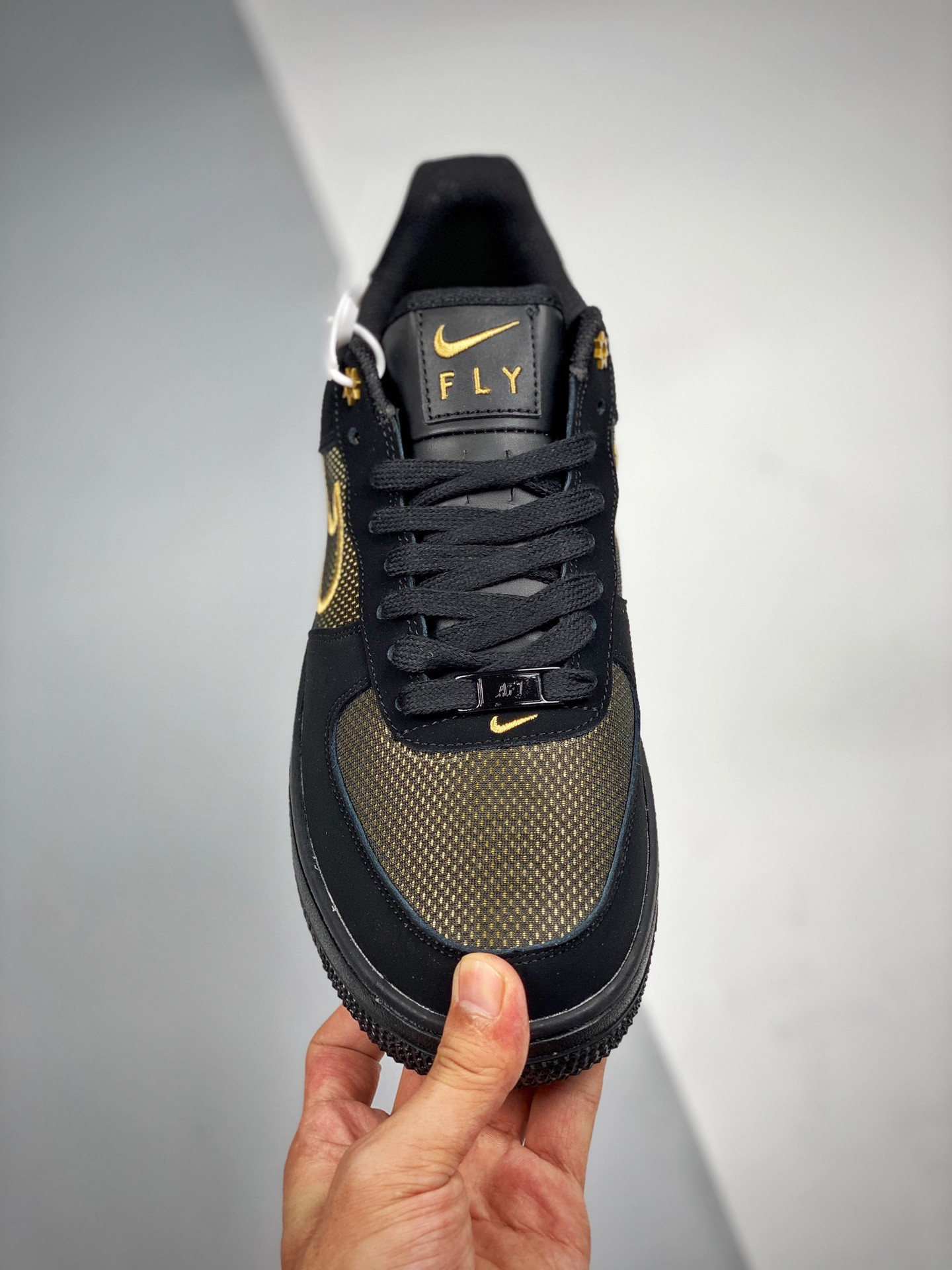 Nike Air Force 1 Low “Legendary” Black/Gum Light Brown/Metallic Gold For Sale
